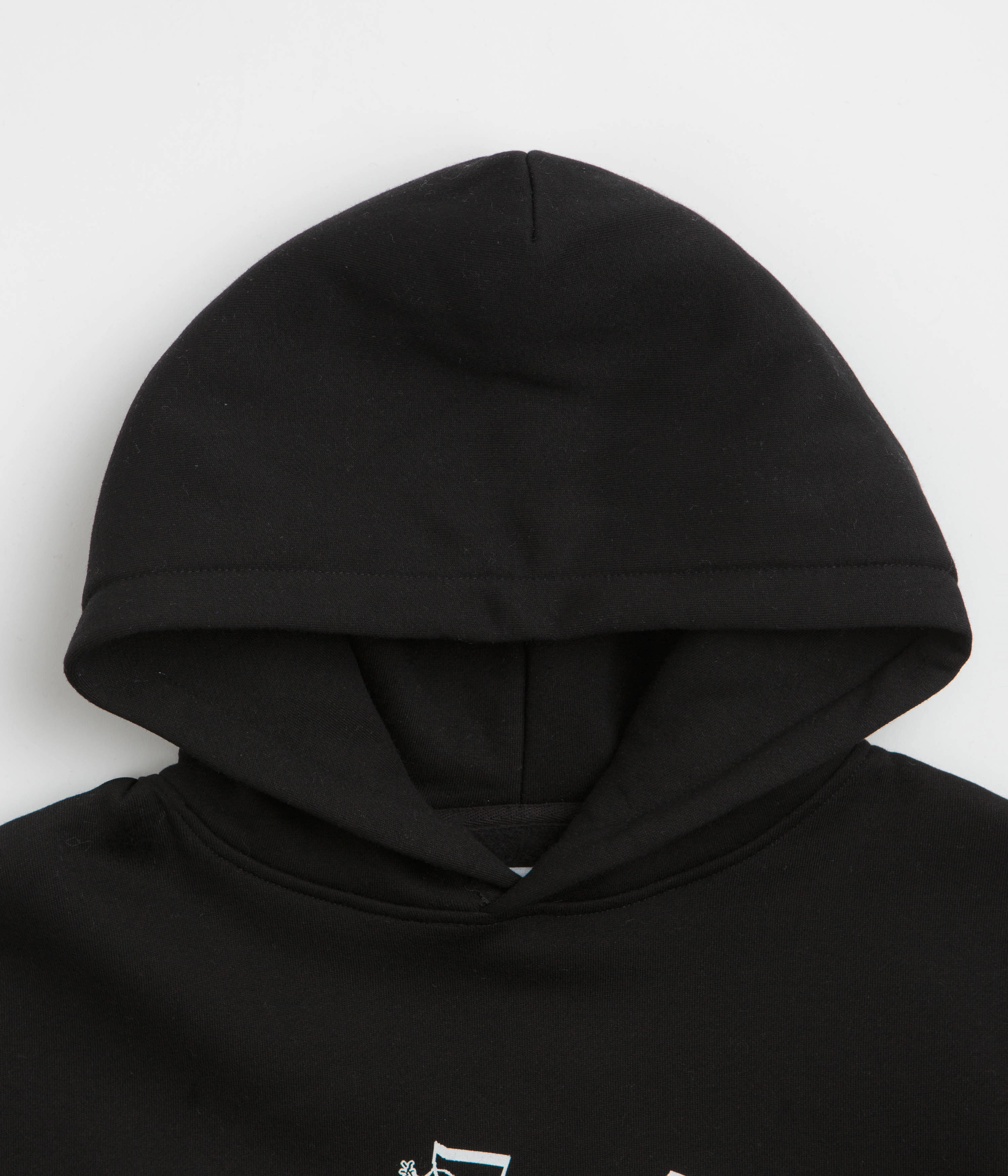 Sherpa Lining Fashion Statement Butter Goods Tempo Logo Hoodie - Black