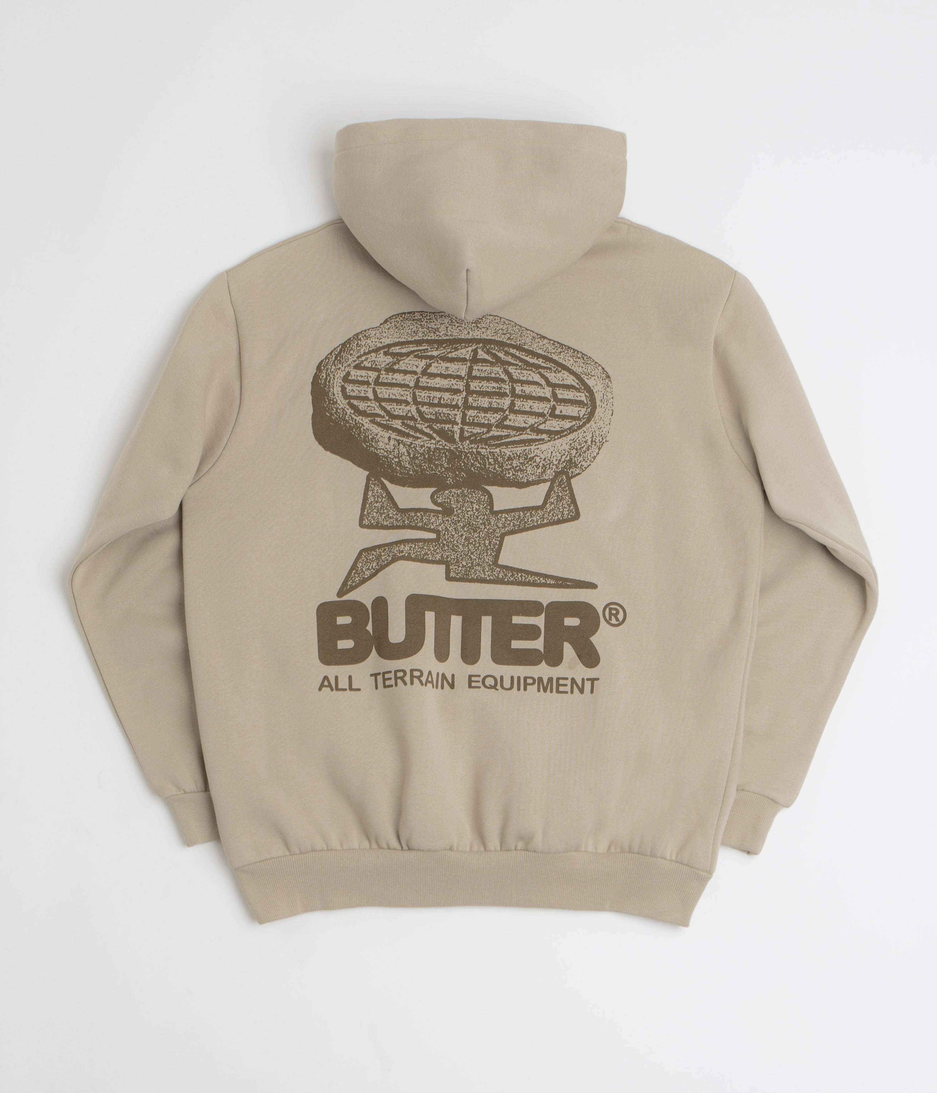 Zippered Closure Outdoor Comfort Butter Goods Terrain Hoodie - Bone