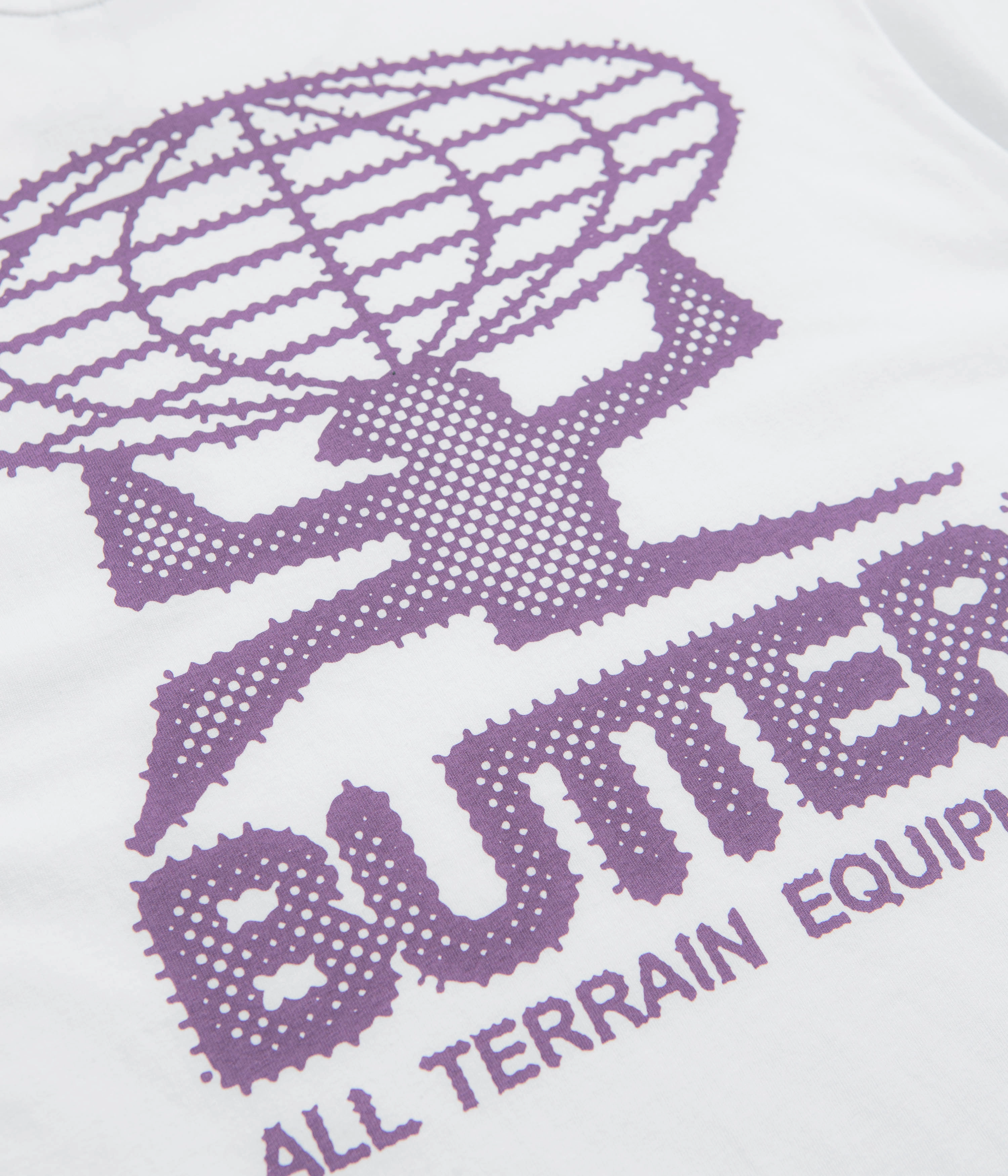 Butter Goods Terrain T-Shirt - White / Purple WrinkleResistant Outdoor Comfort Style