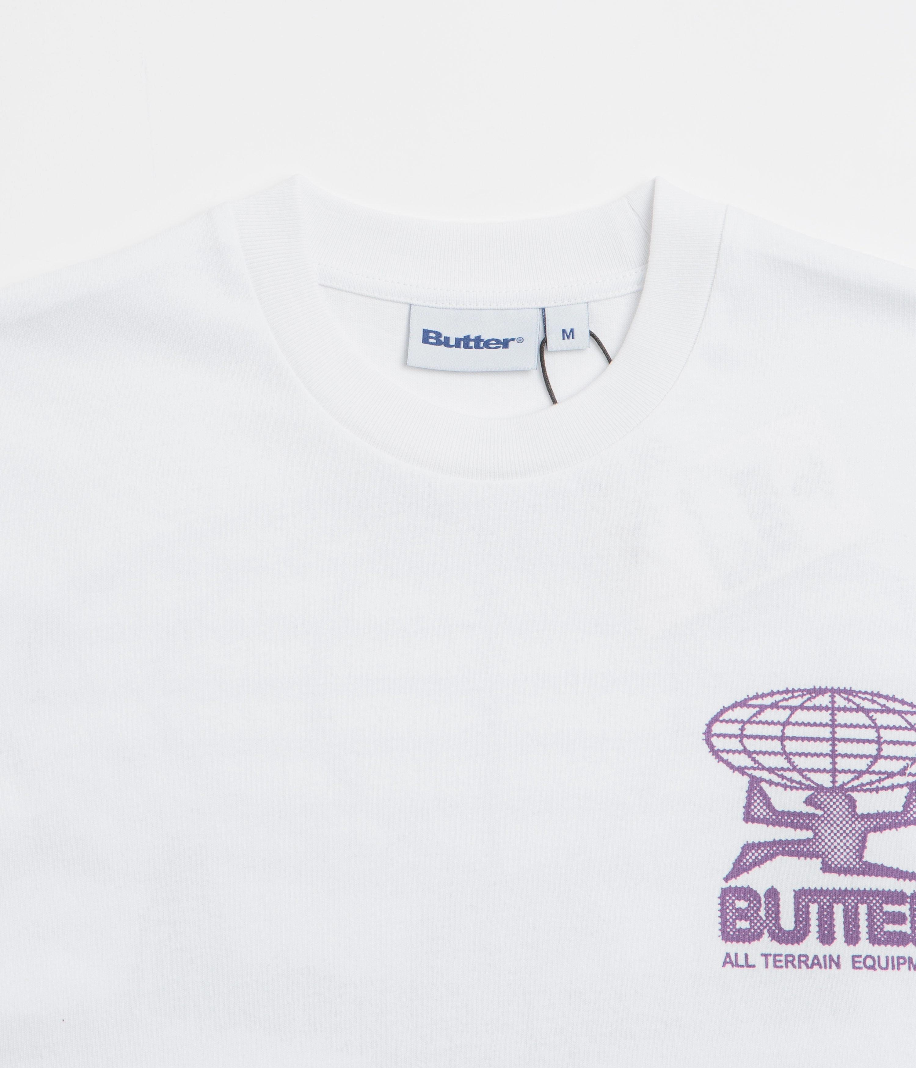 Chic Smart Breathable Wearable Butter Goods Terrain T-Shirt - White / Purple