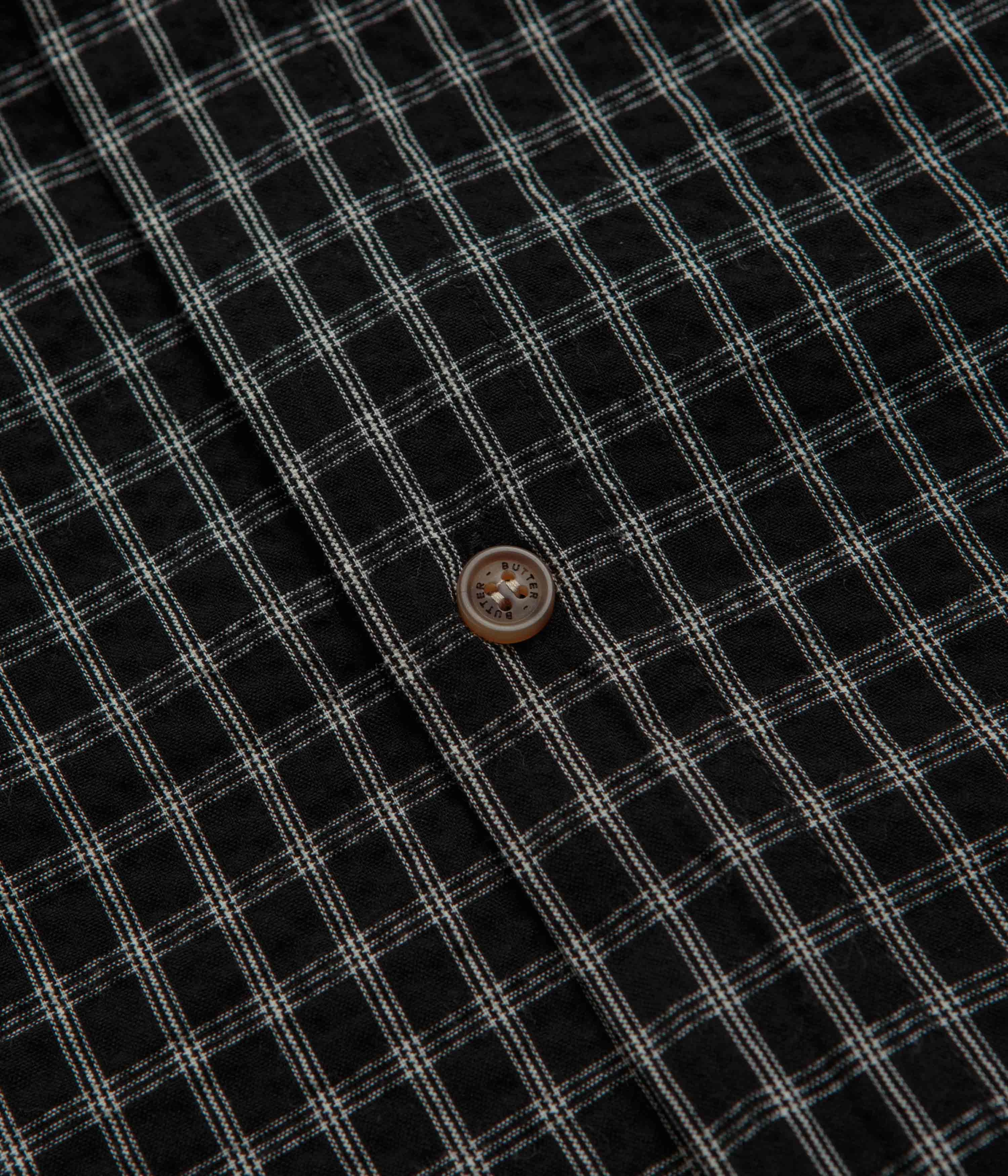 Lightweight Layer Butter Goods Trail Short Sleeve Shirt - Black