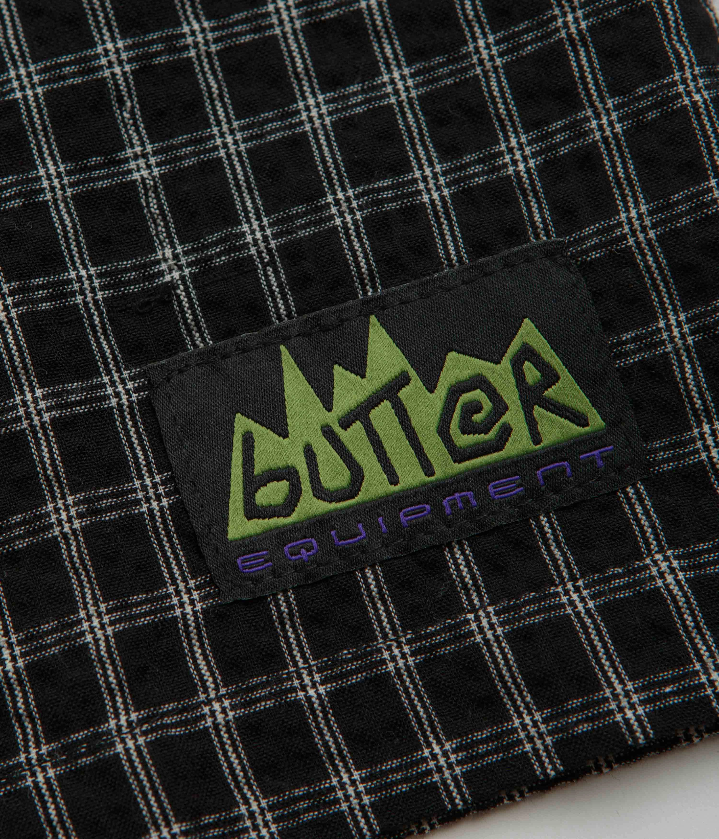 Low Profile Pocket Design Butter Goods Trail Short Sleeve Shirt - Black