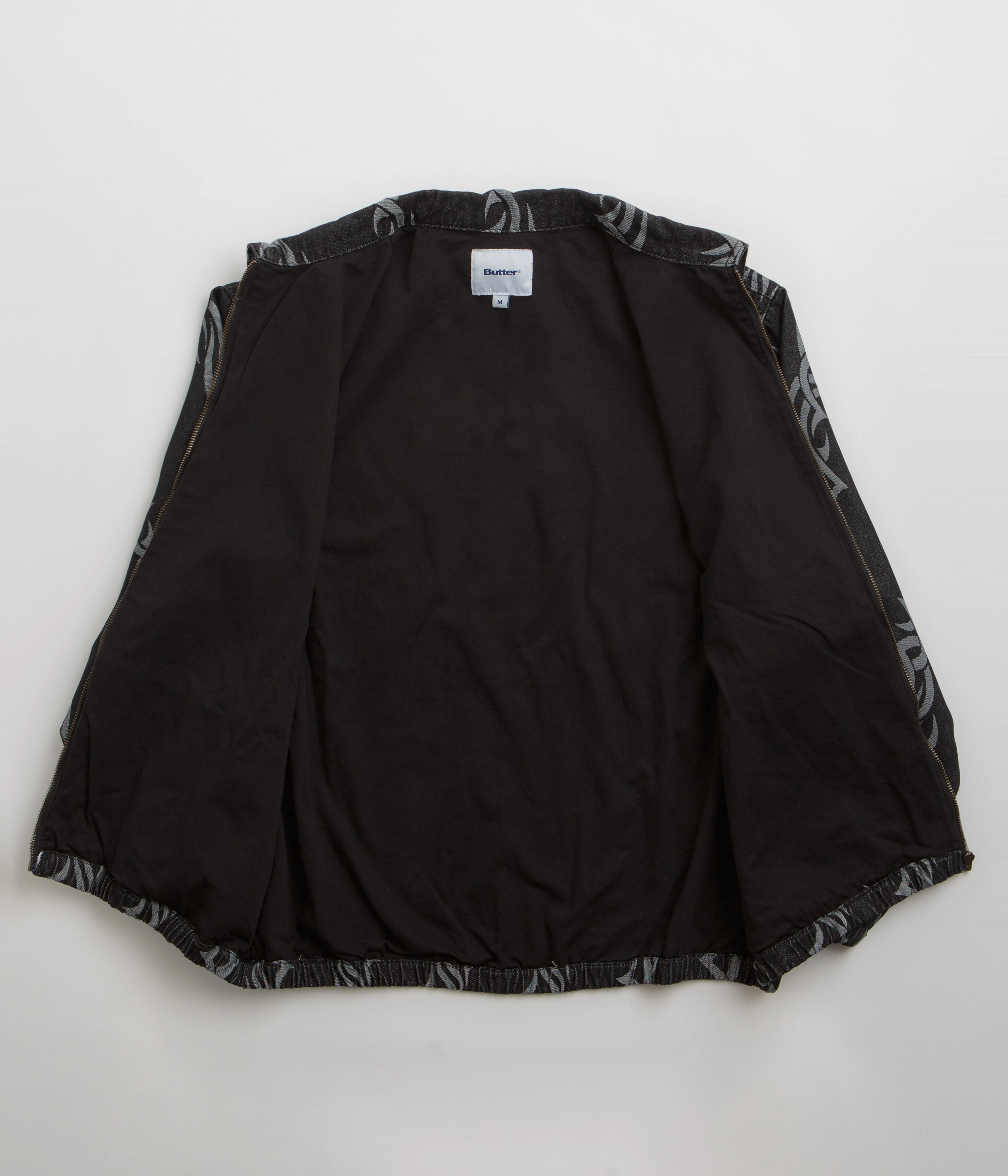 fitted fit Butter Goods Tribal Denim Jacket - Black