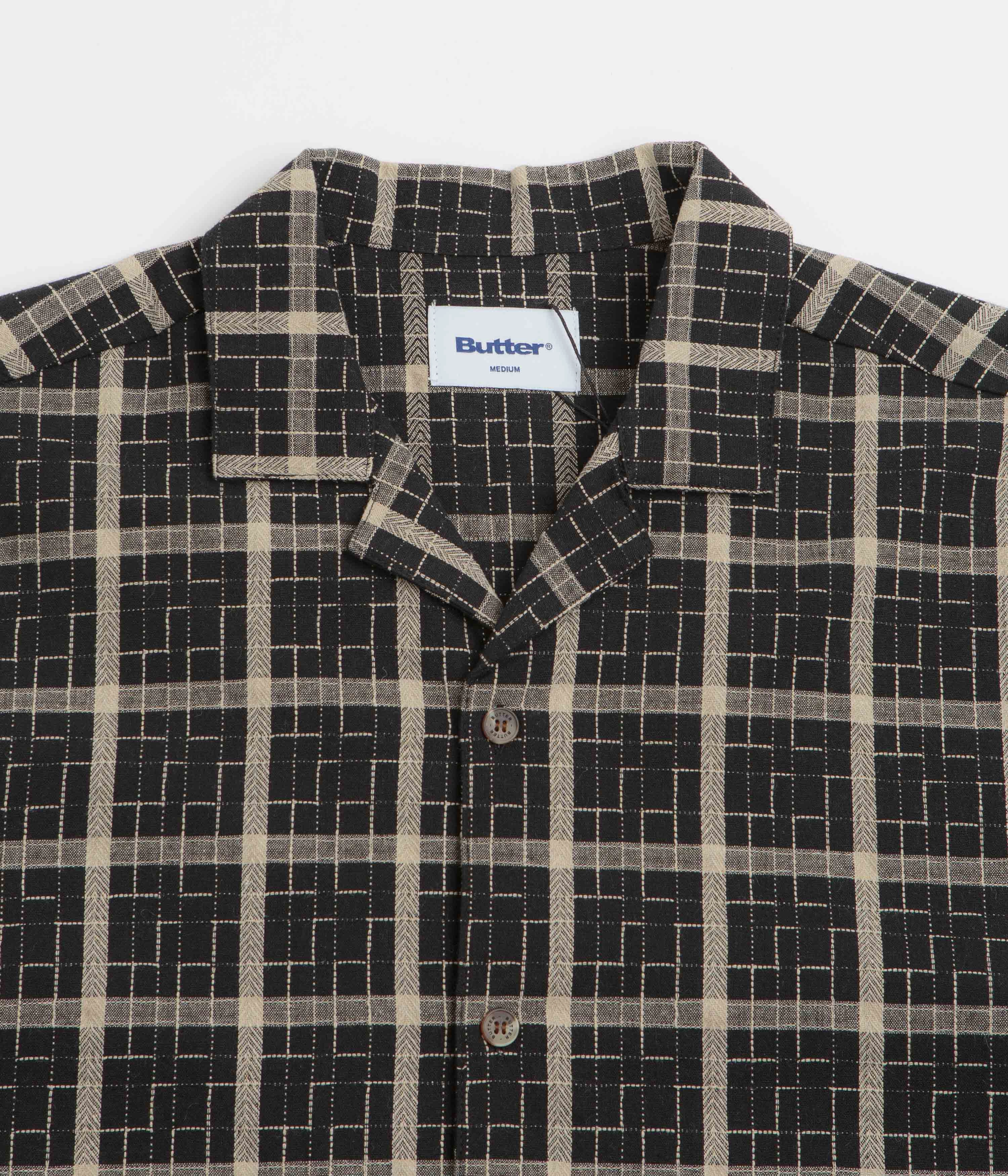 Butter Goods Vacation Short Sleeve Shirt - Black Functional Design