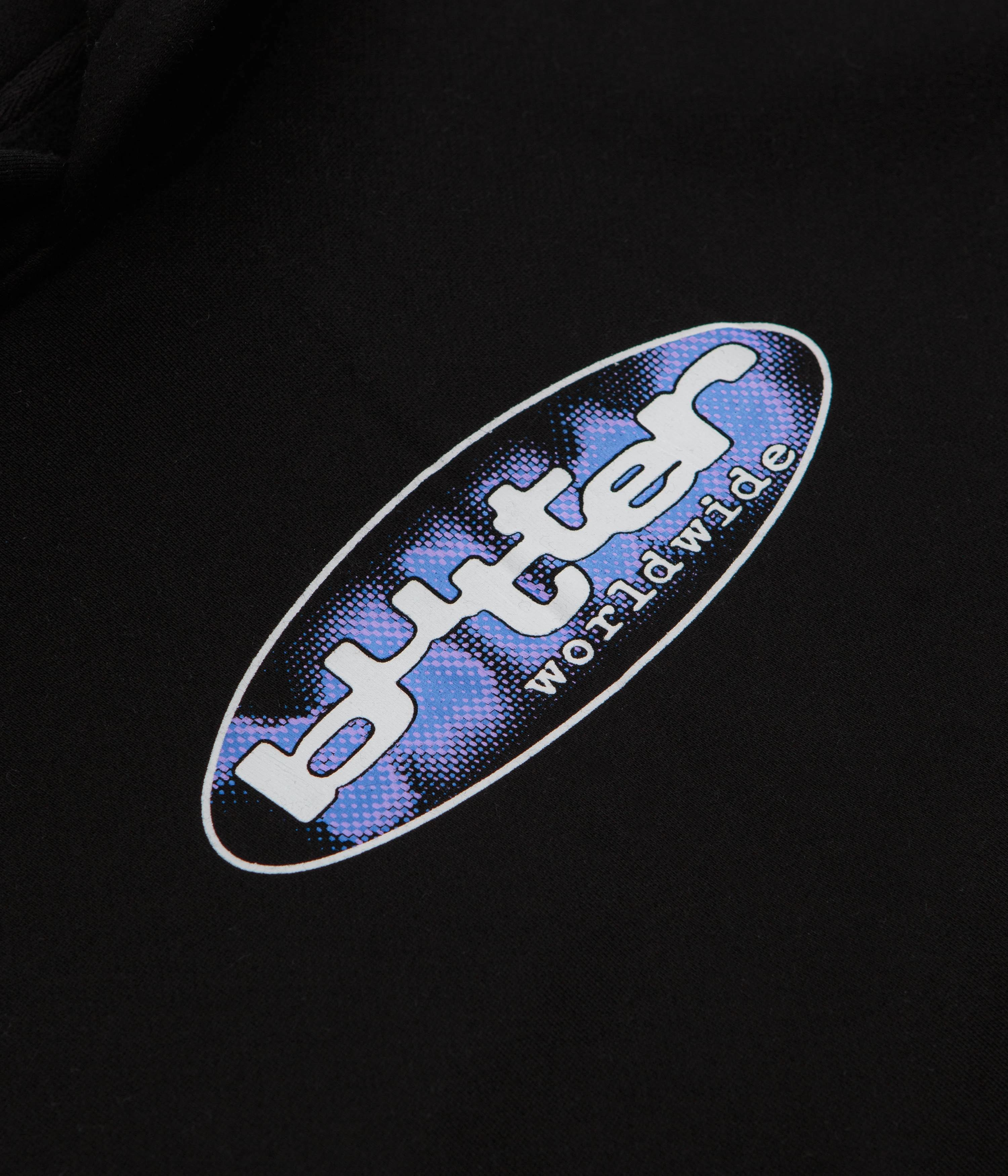 Butter Goods Vortex Hoodie - Black Hedgehog like Thermal Reflective Lining