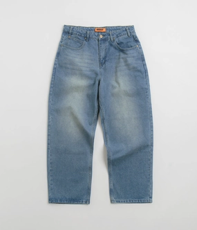 Butter Goods Warped Jeans - Washed Mid Blue Fashion Lover Minimalist
