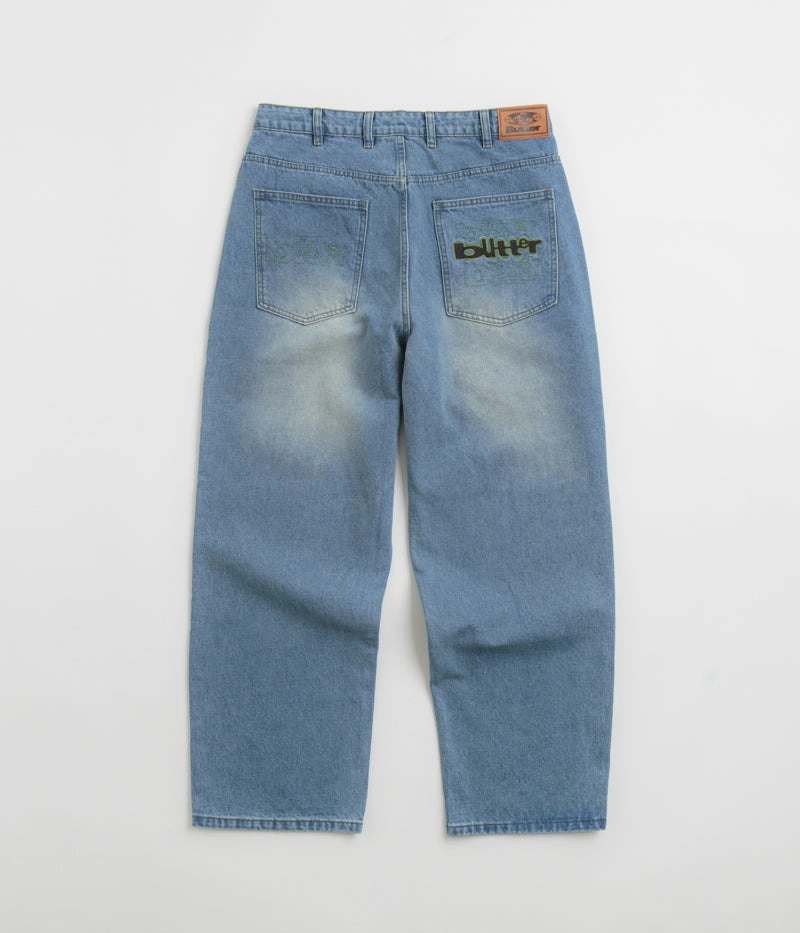 Neutral Mood Butter Goods Warped Jeans - Washed Mid Blue