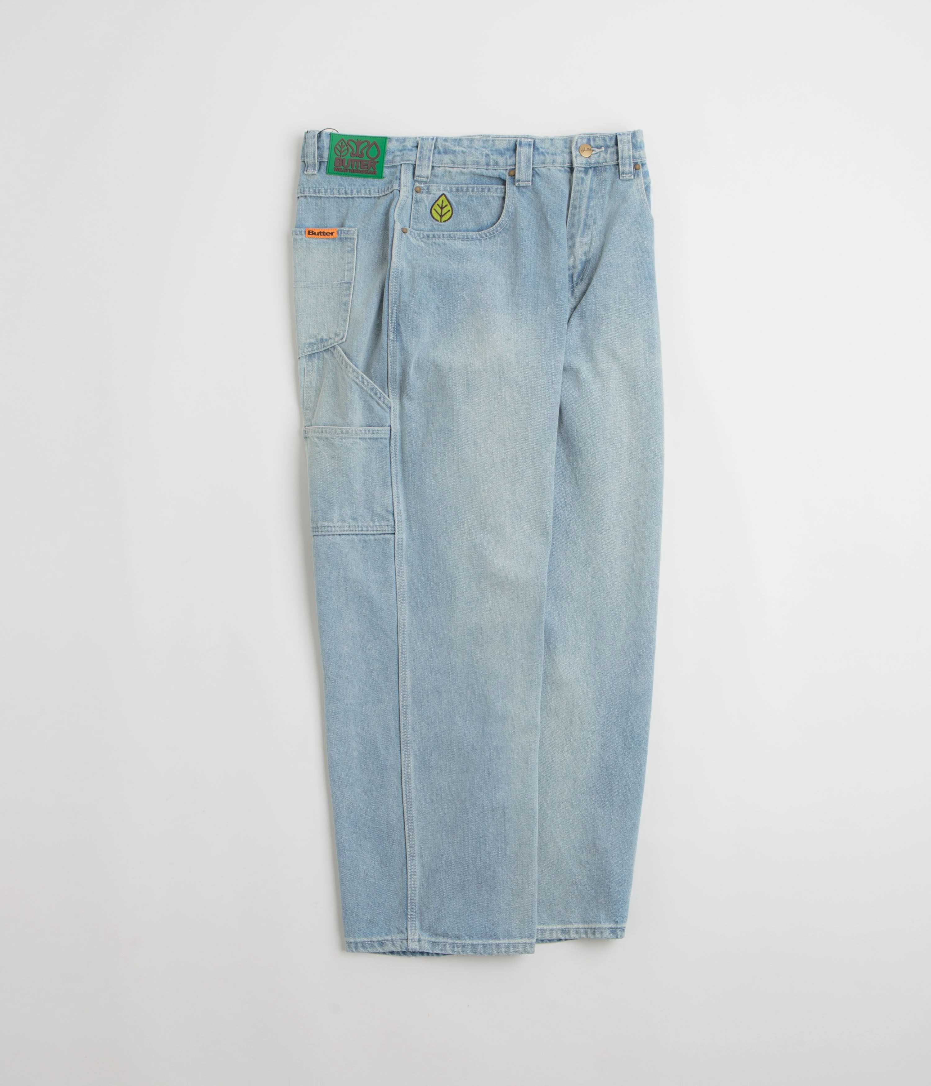 Anti Snag Thread Technology Brunch Outfit Night Out Butter Goods Weathergear Jeans - Faded Blue