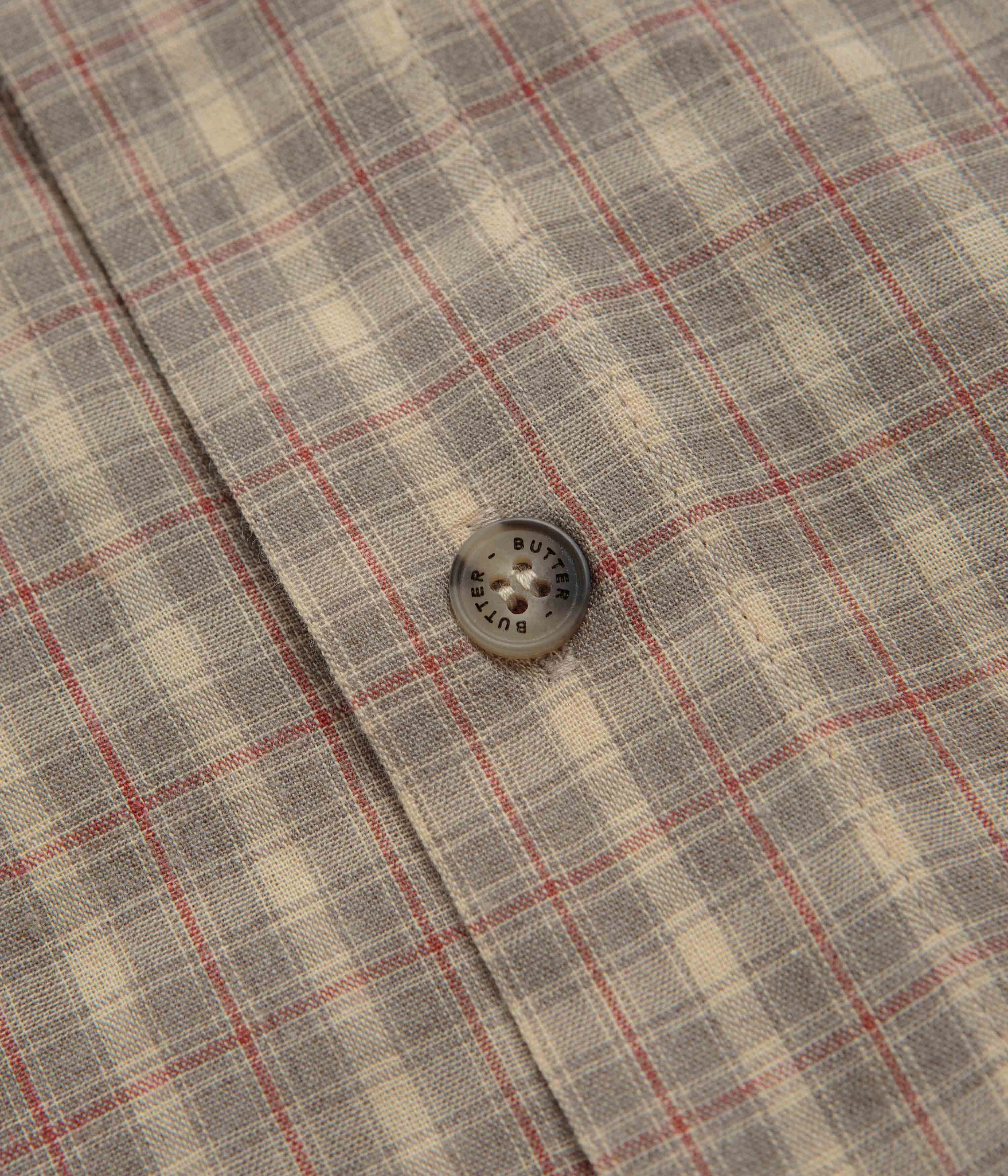 Urban Style hypoallergenic material Butter Goods Witness Short Sleeve Shirt - Taupe