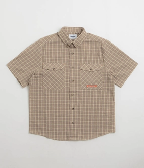 Urban Wear Butter Goods Witness Short Sleeve Shirt - Taupe