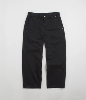 Butter Goods Work Pants - Black Recycled Polyester Blend Breathable activewear