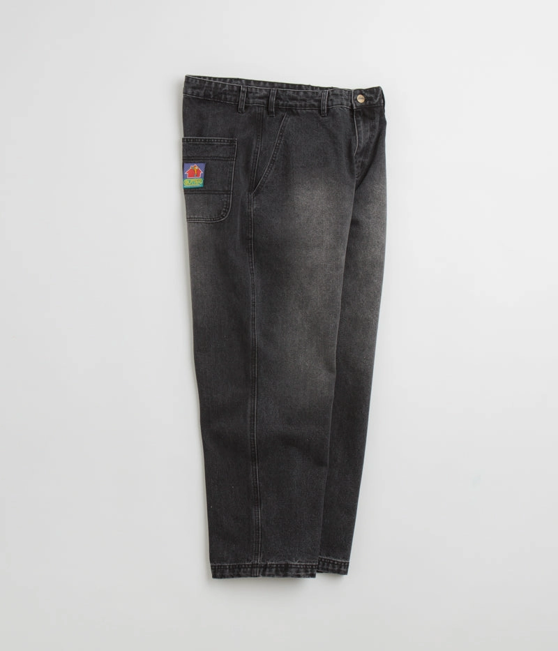 Butter Goods Work Pants - Distressed Black Smart Motion