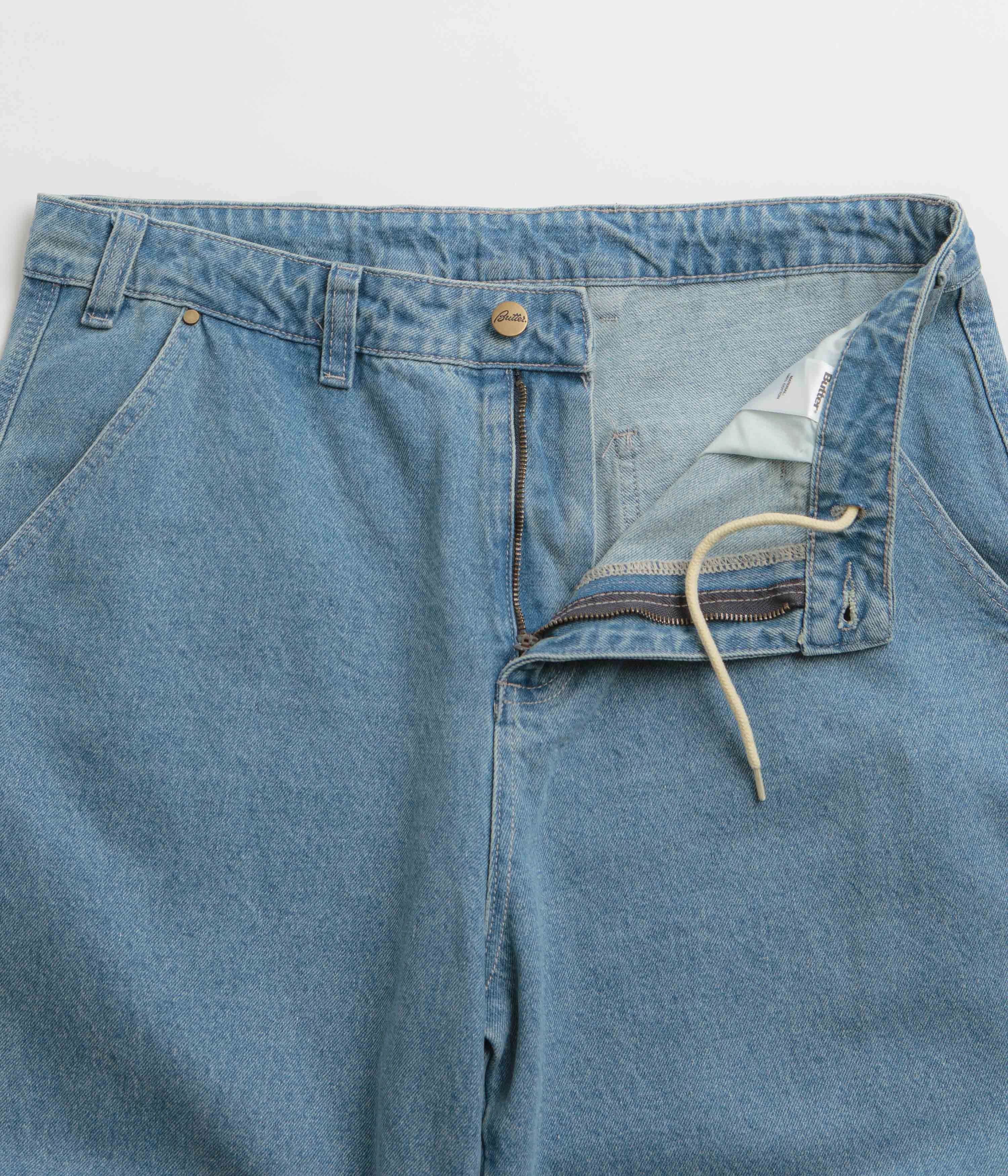 Butter Goods Work Pants - Washed Indigo Relaxed Comfort