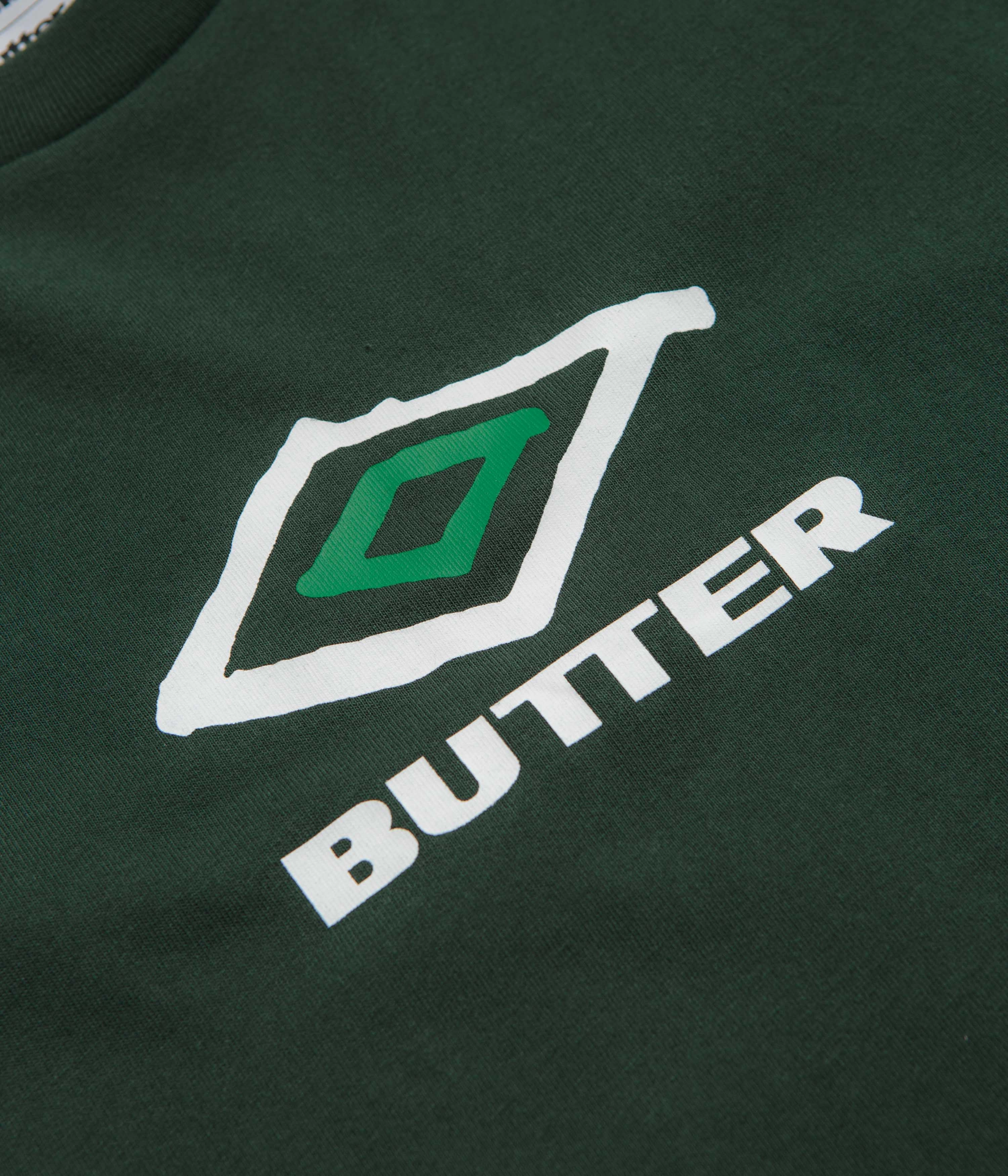 yoga clothing Butter Goods x Umbro Ball T-Shirt - Dark Forest