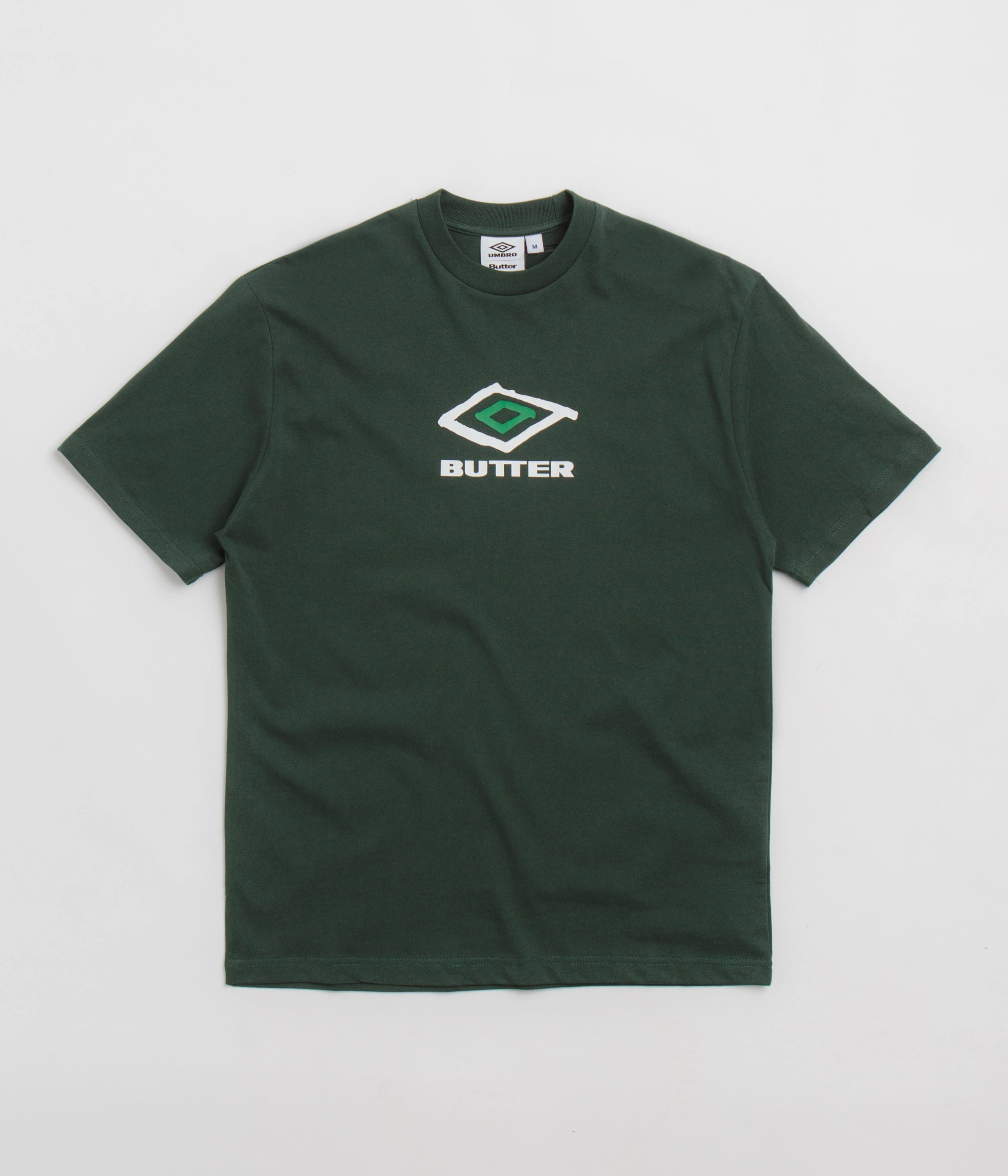 Vintage Look Butter Goods x Umbro Ball T-Shirt - Dark Forest