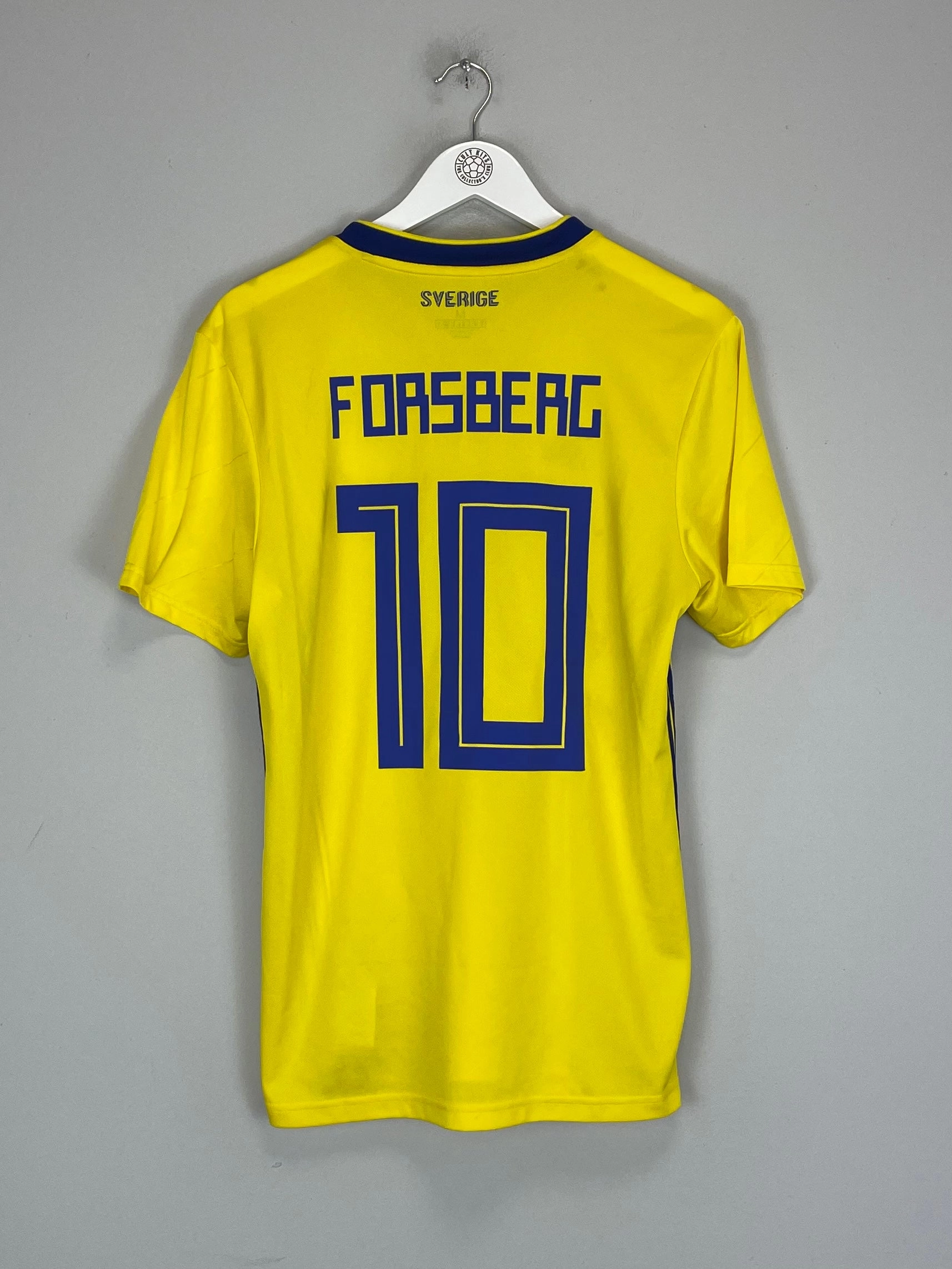Active Edge Roll Up Cuff System 2018/20 SWEDEN FORSBERG #10 HOME SHIRT (M) ADIDAS