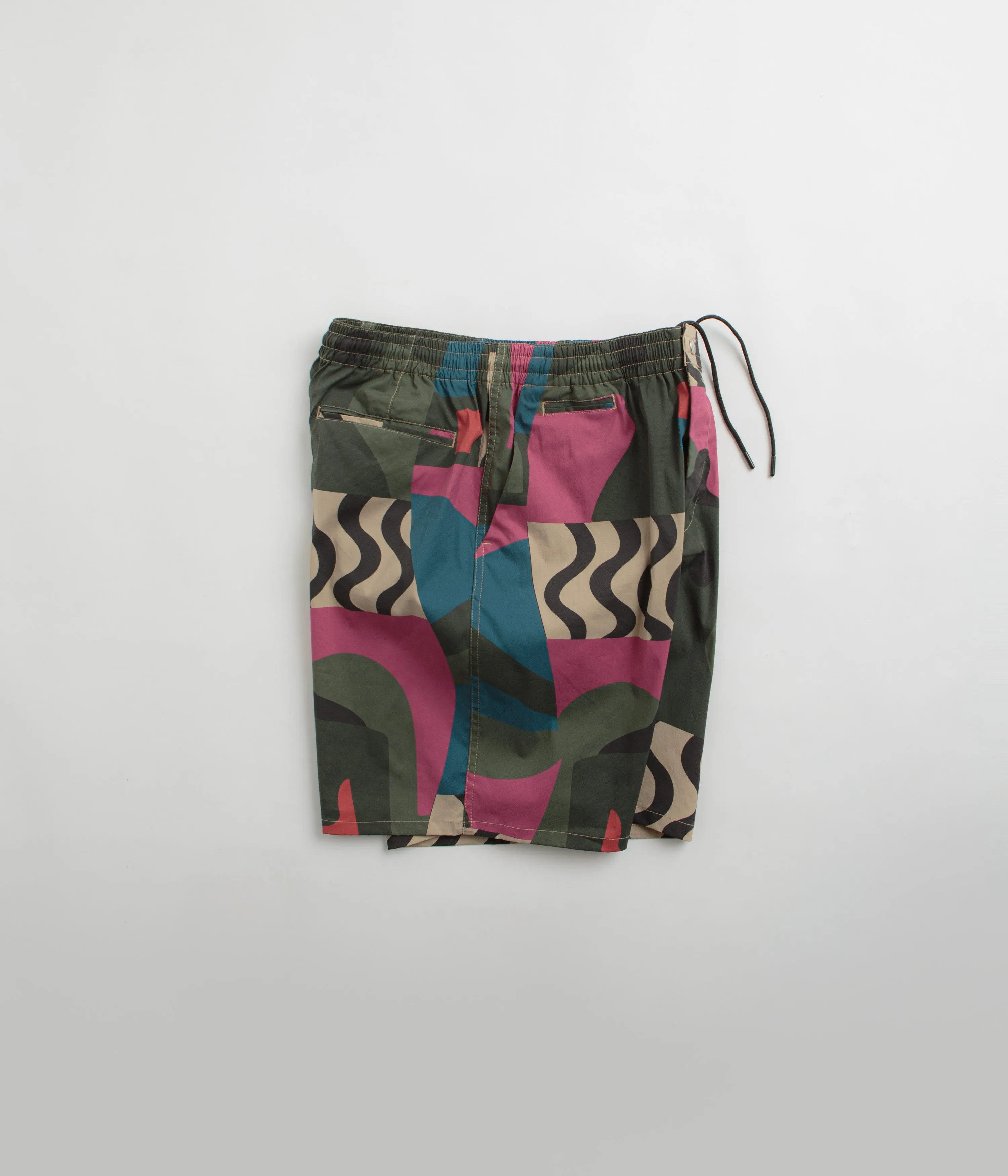 Vintage Look Athletic Vibe by Parra Distorted Camo Shorts - Pink