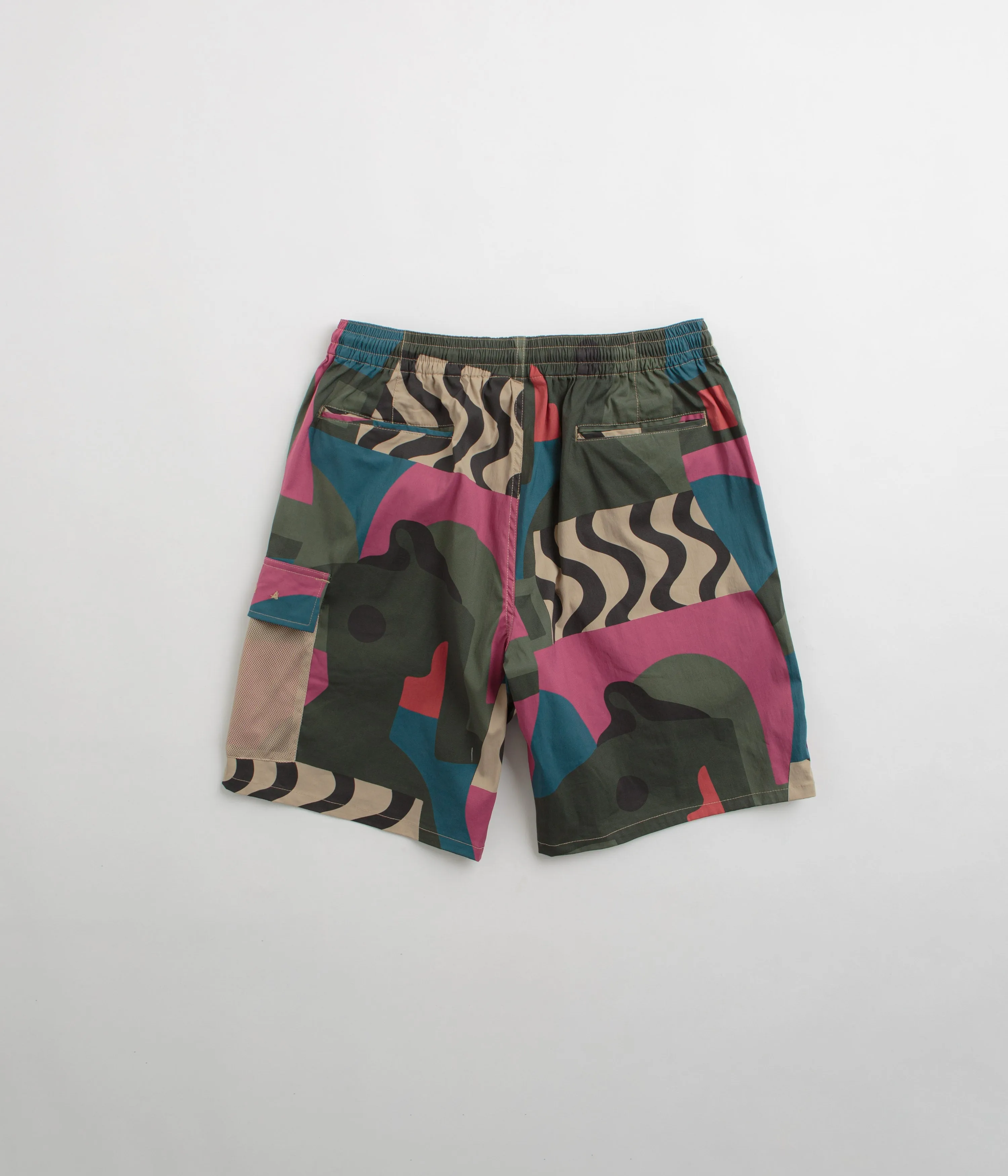 Trendy Mood by Parra Distorted Camo Shorts - Pink