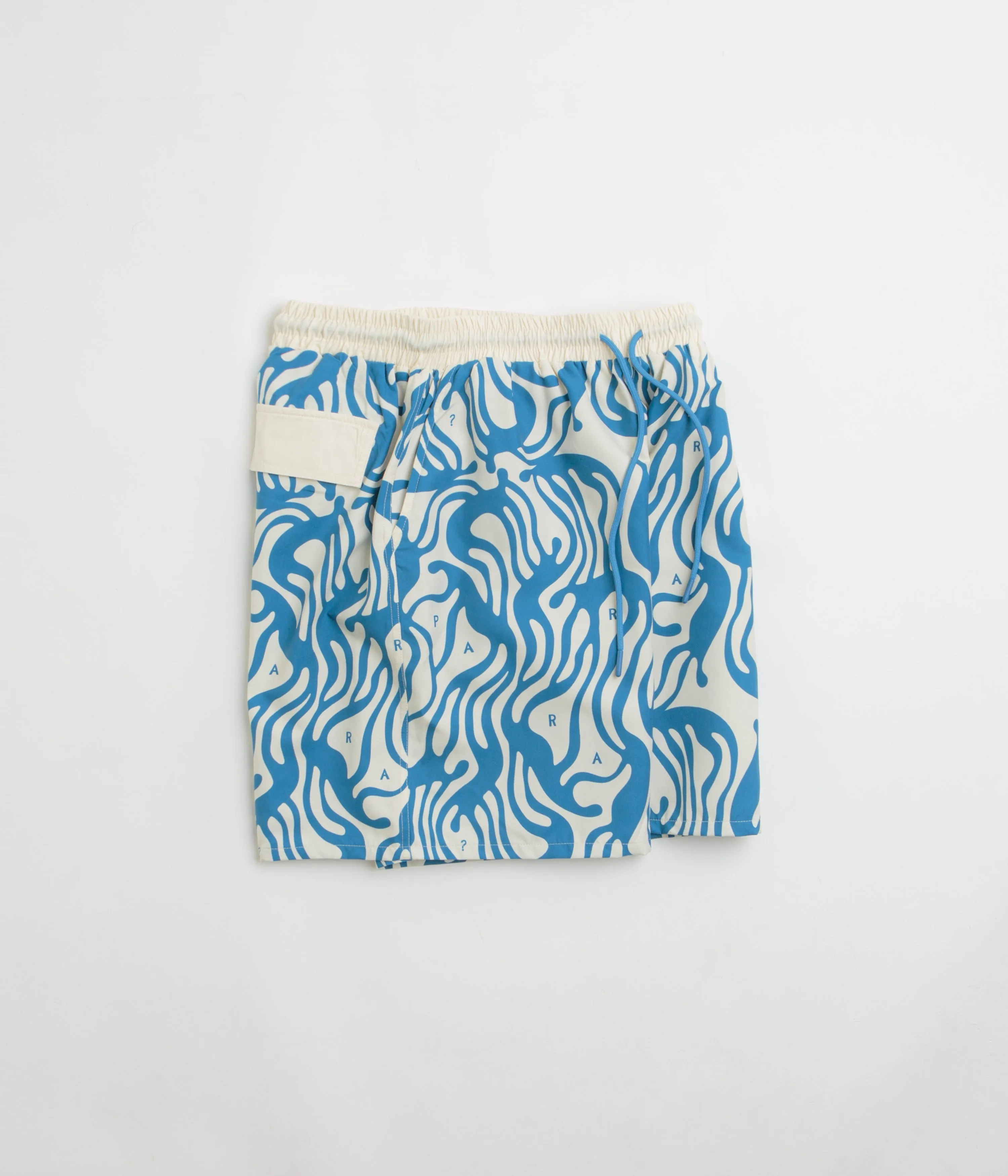 No Slip Grip Odor Control Treatment by Parra The Blob Swim Shorts - Blue