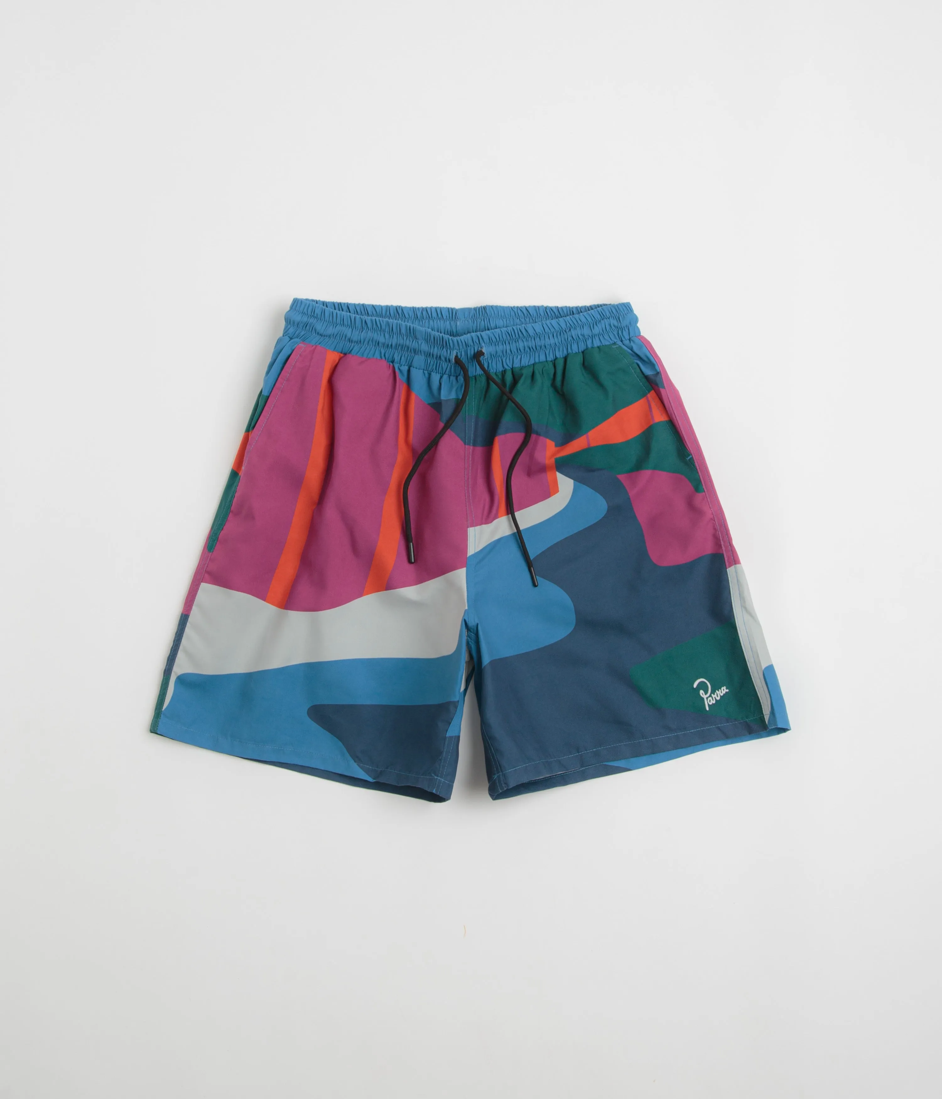 by Parra The Festival Fence Swim Shorts - Blue Breathable Liner