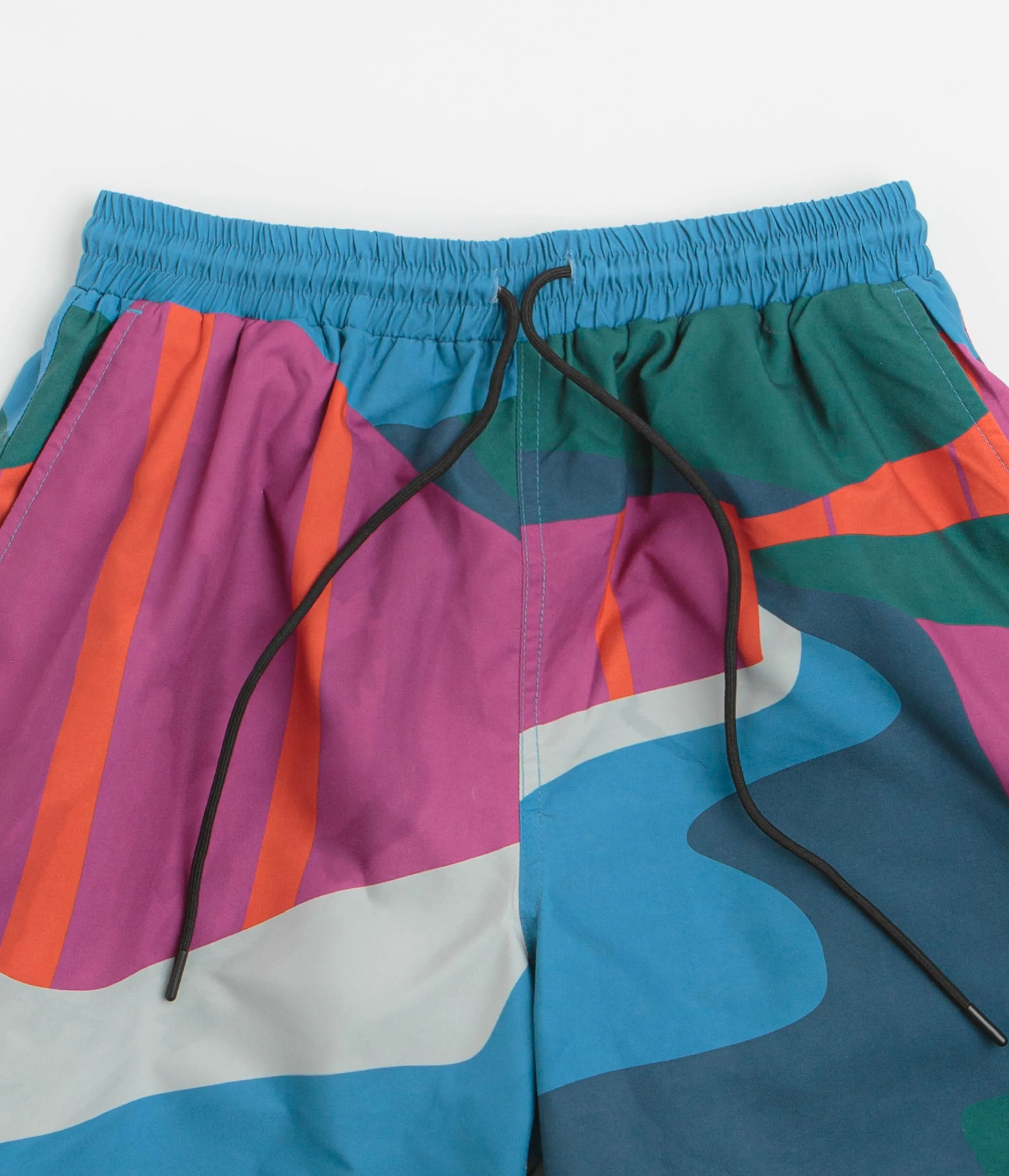 by Parra The Festival Fence Swim Shorts - Blue Chic Look