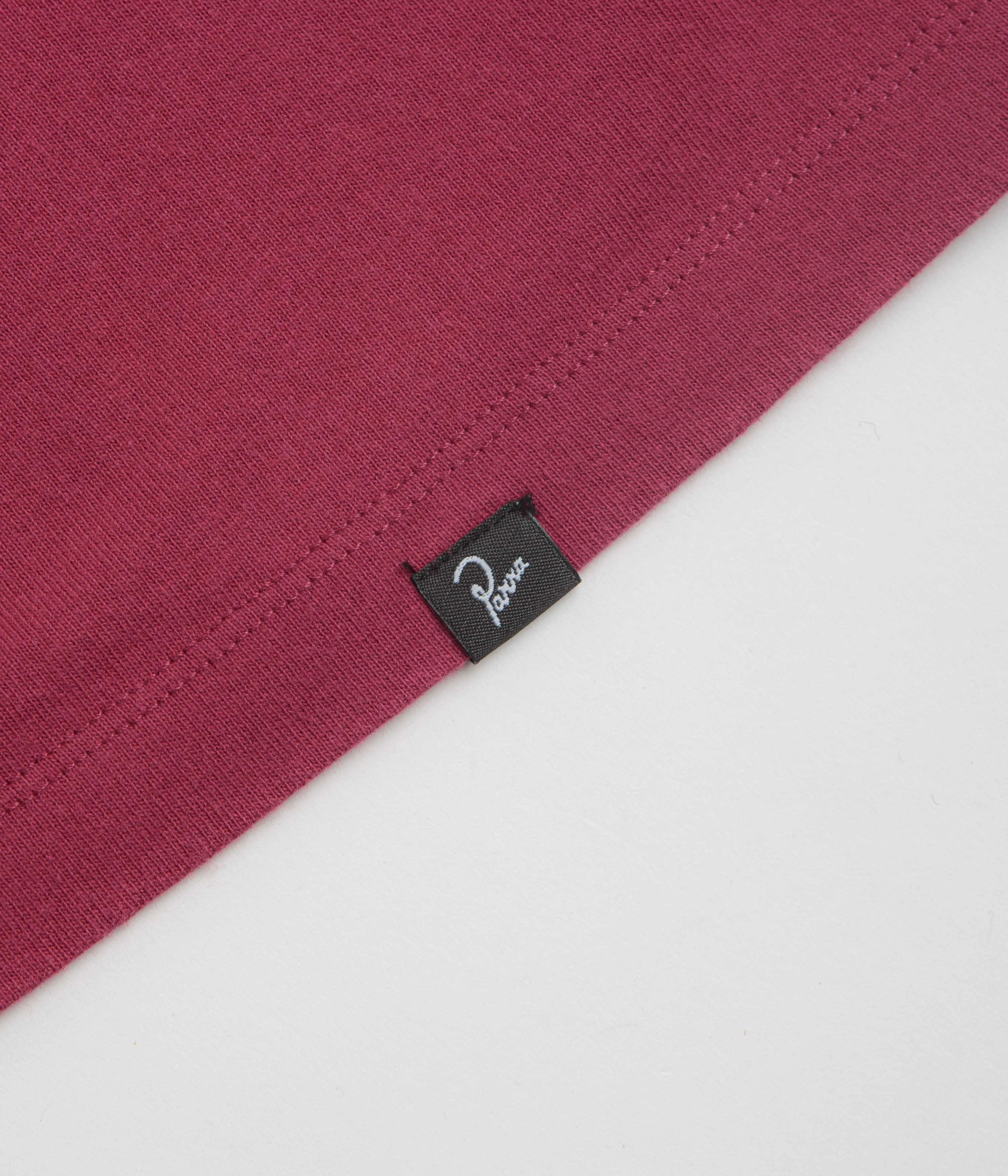 Cozy And Warm elastic waistband by Parra Beach Parking T-Shirt - Raspberry