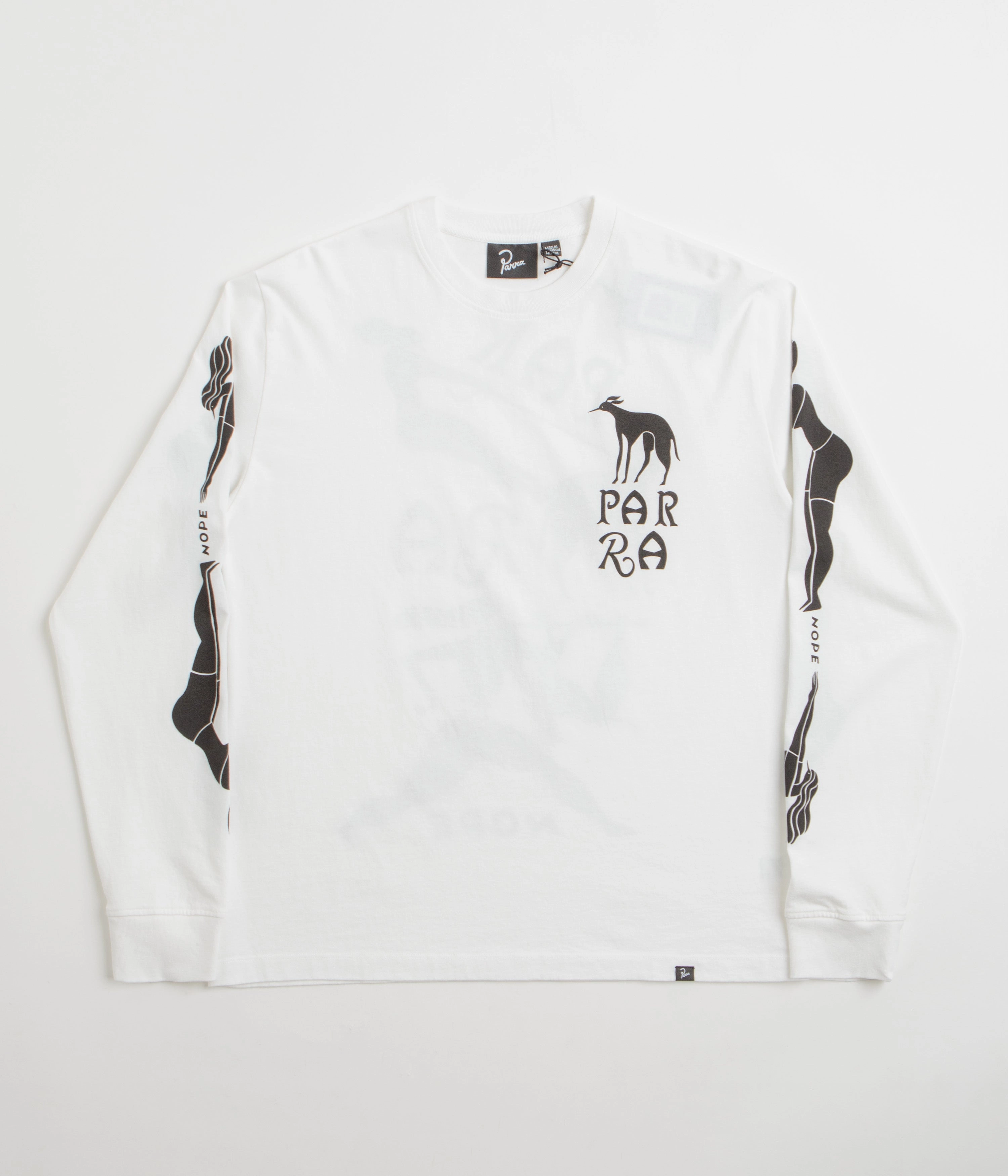 Soft Fit Wear by Parra Dog Training Long Sleeve T-Shirt - White