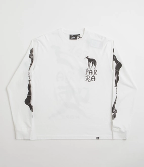 Soft Fit Wear by Parra Dog Training Long Sleeve T-Shirt - White