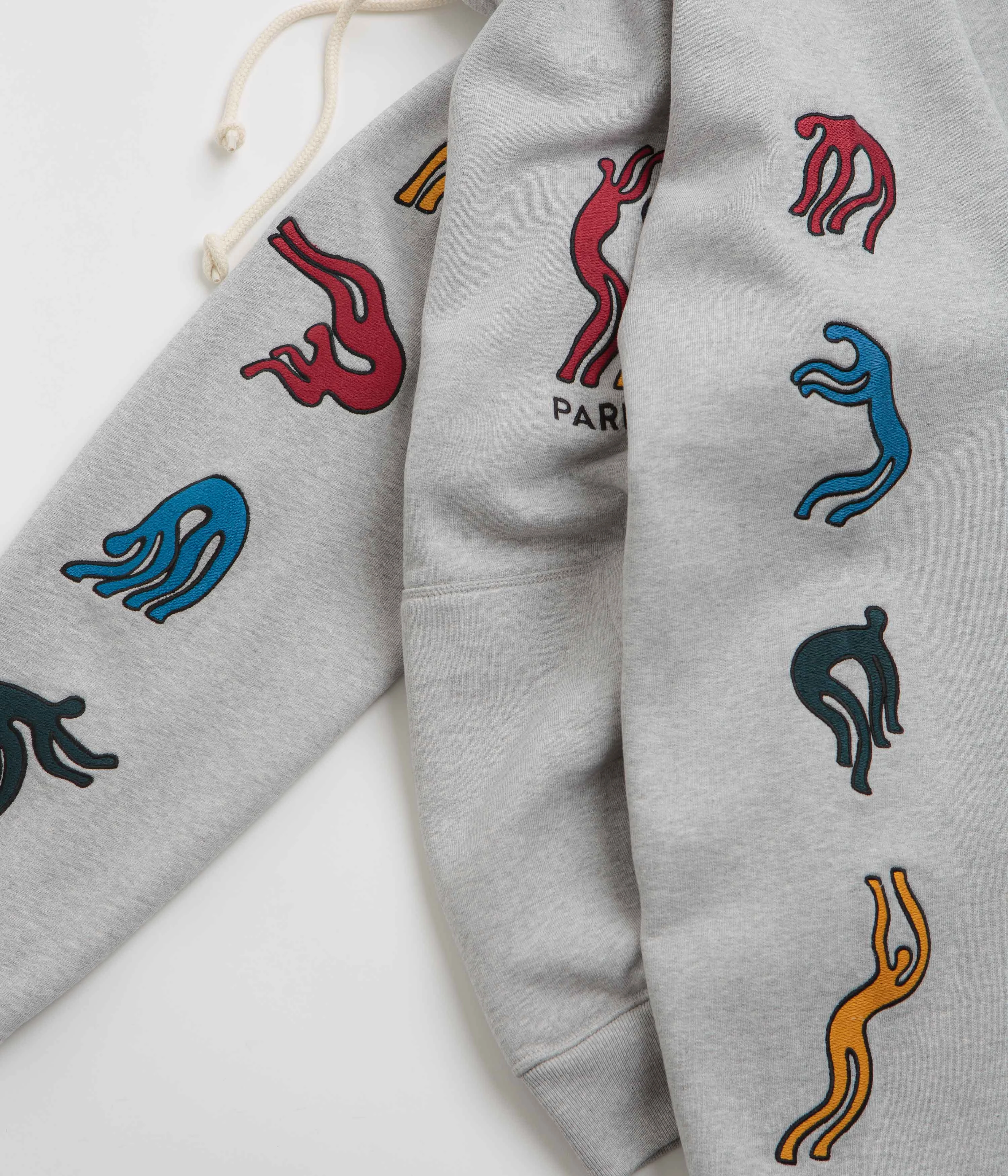 Stretchable Cuffs Limited Release by Parra La Chambre Nuit Hoodie - Heather Grey