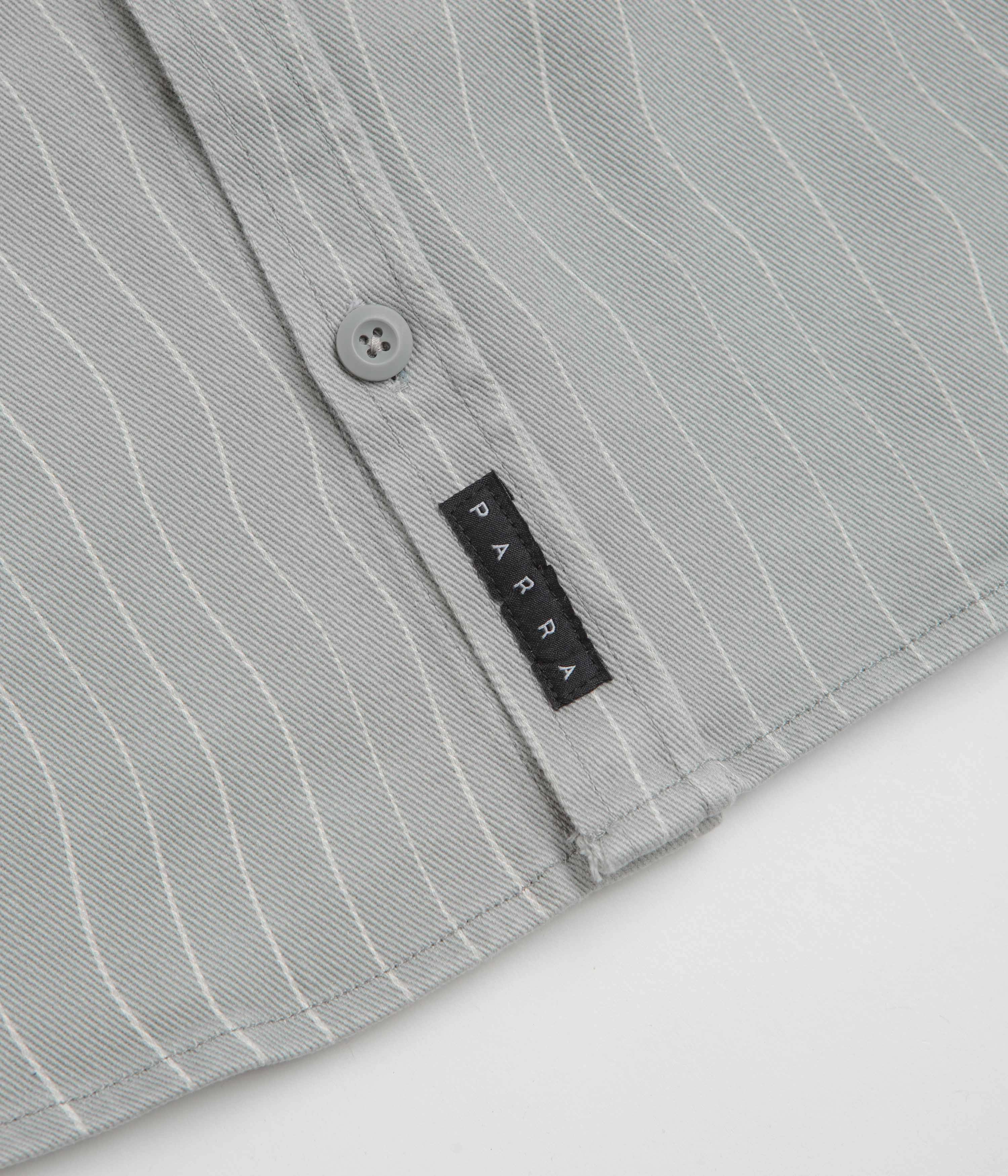 by Parra Meandering Lines Shirt - Grey Iconic look Business casual