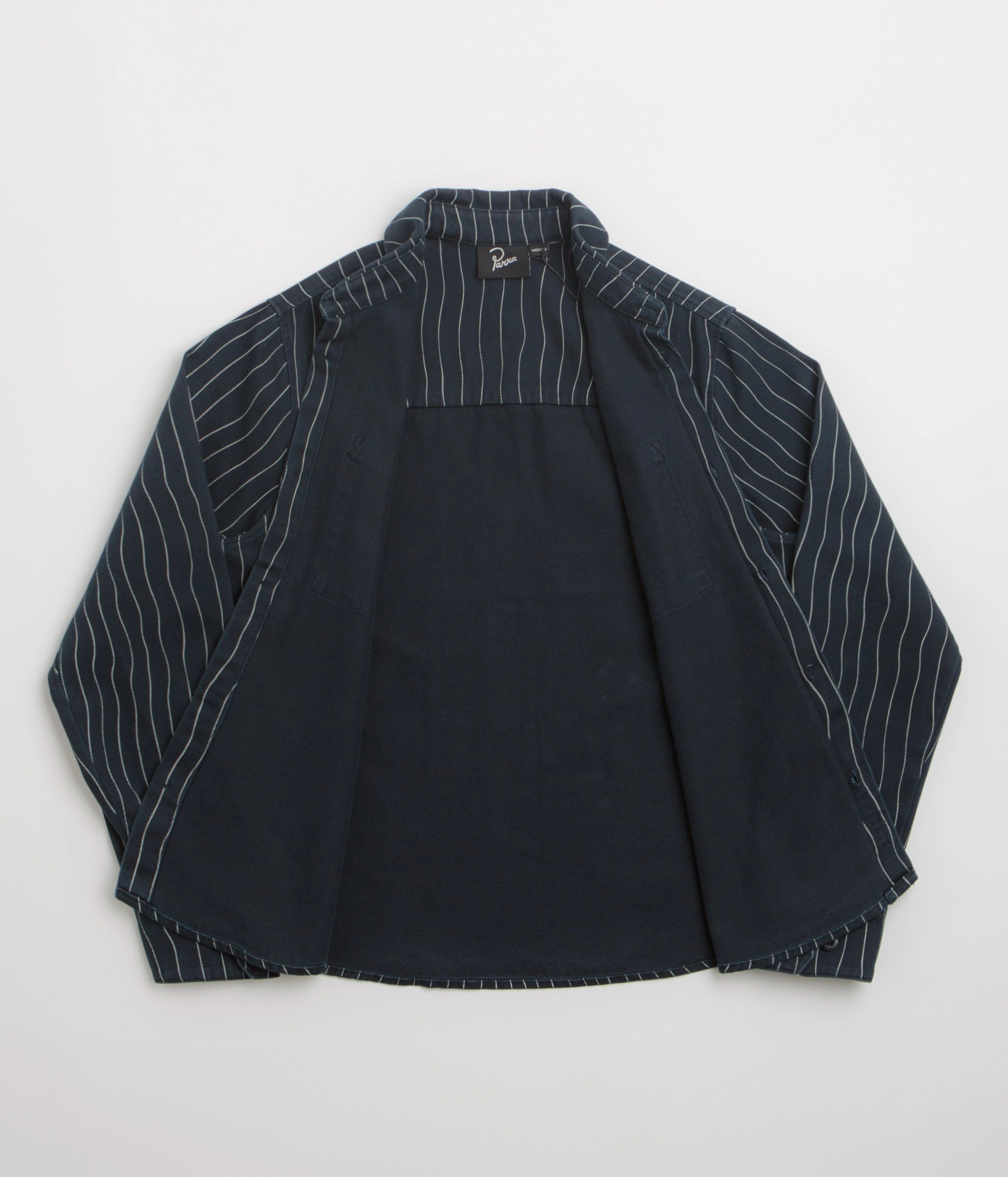 Sustainable Weave by Parra Meandering Lines Shirt - Navy Blue