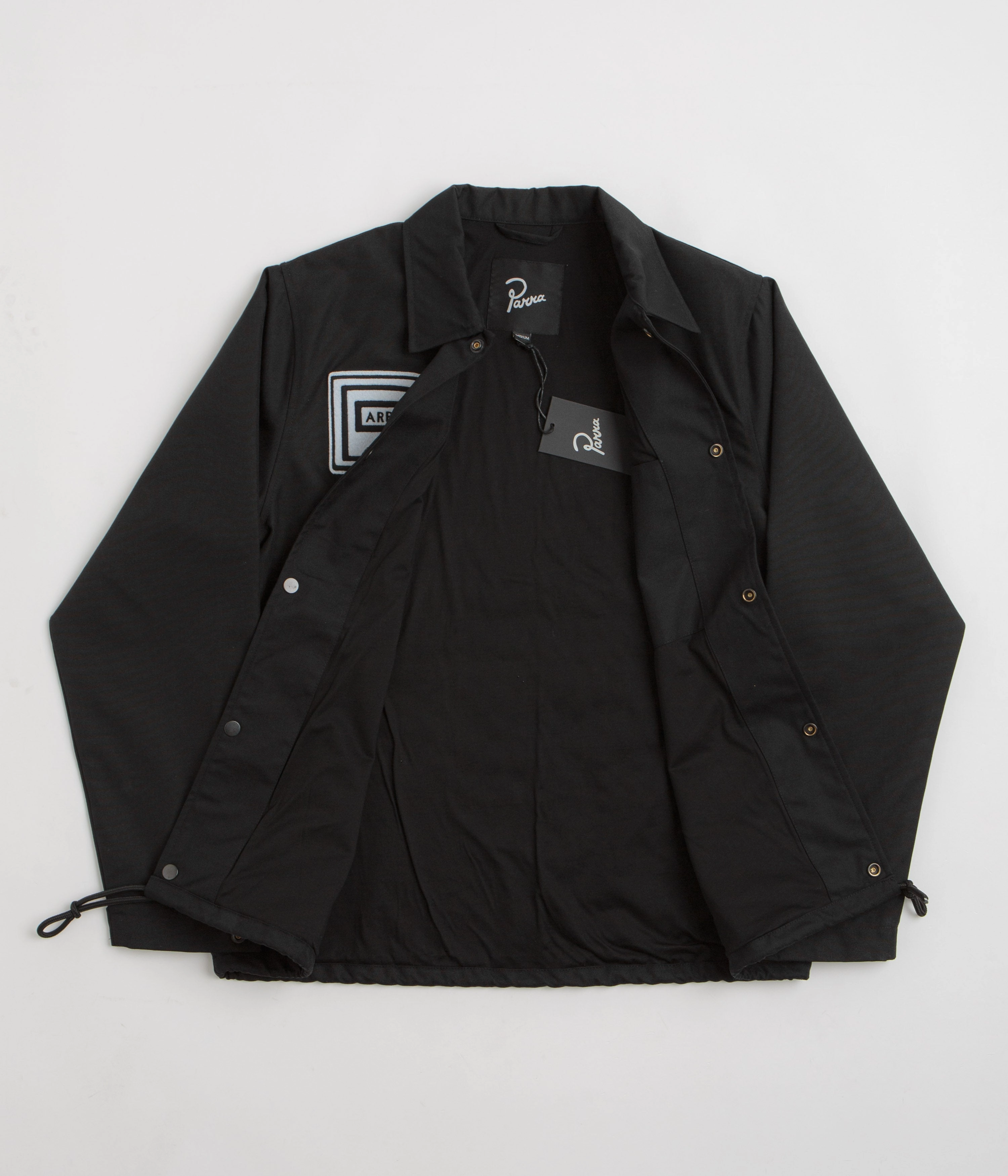 Seamless Seams by Parra Midnight Surprise Coach Jacket - Black