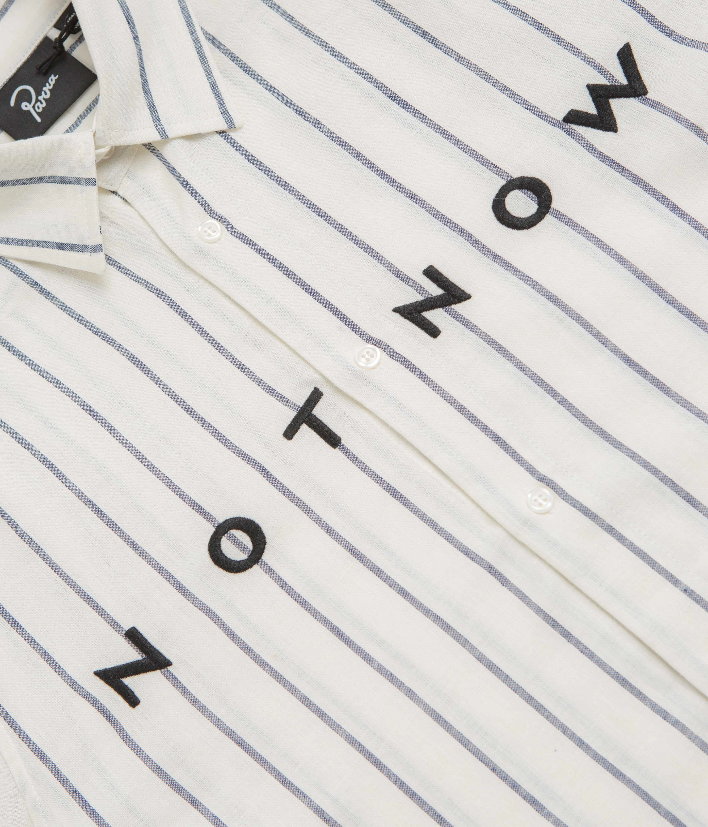 by Parra Not Now Shirt - White Snag Resistant Fabric Stretchy Cloth