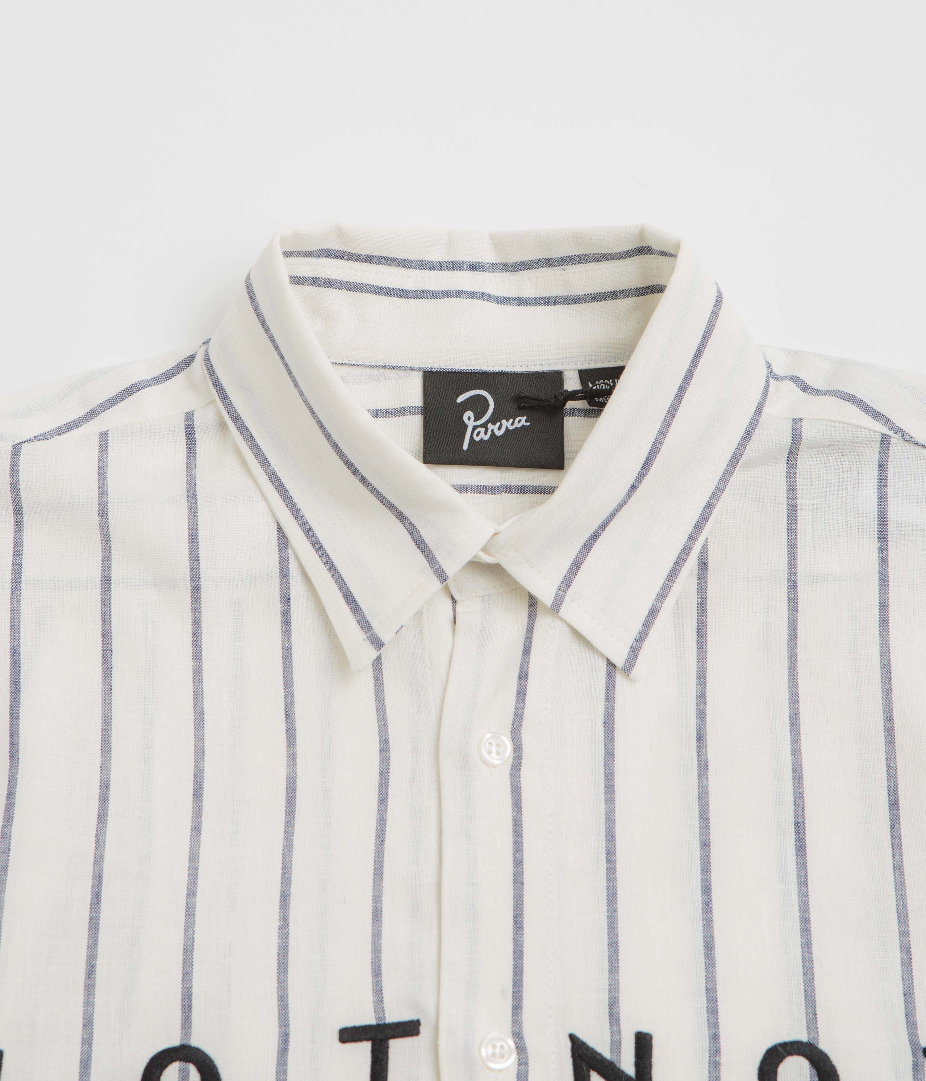 High-End Fabric Hidden Placket by Parra Not Now Shirt - White