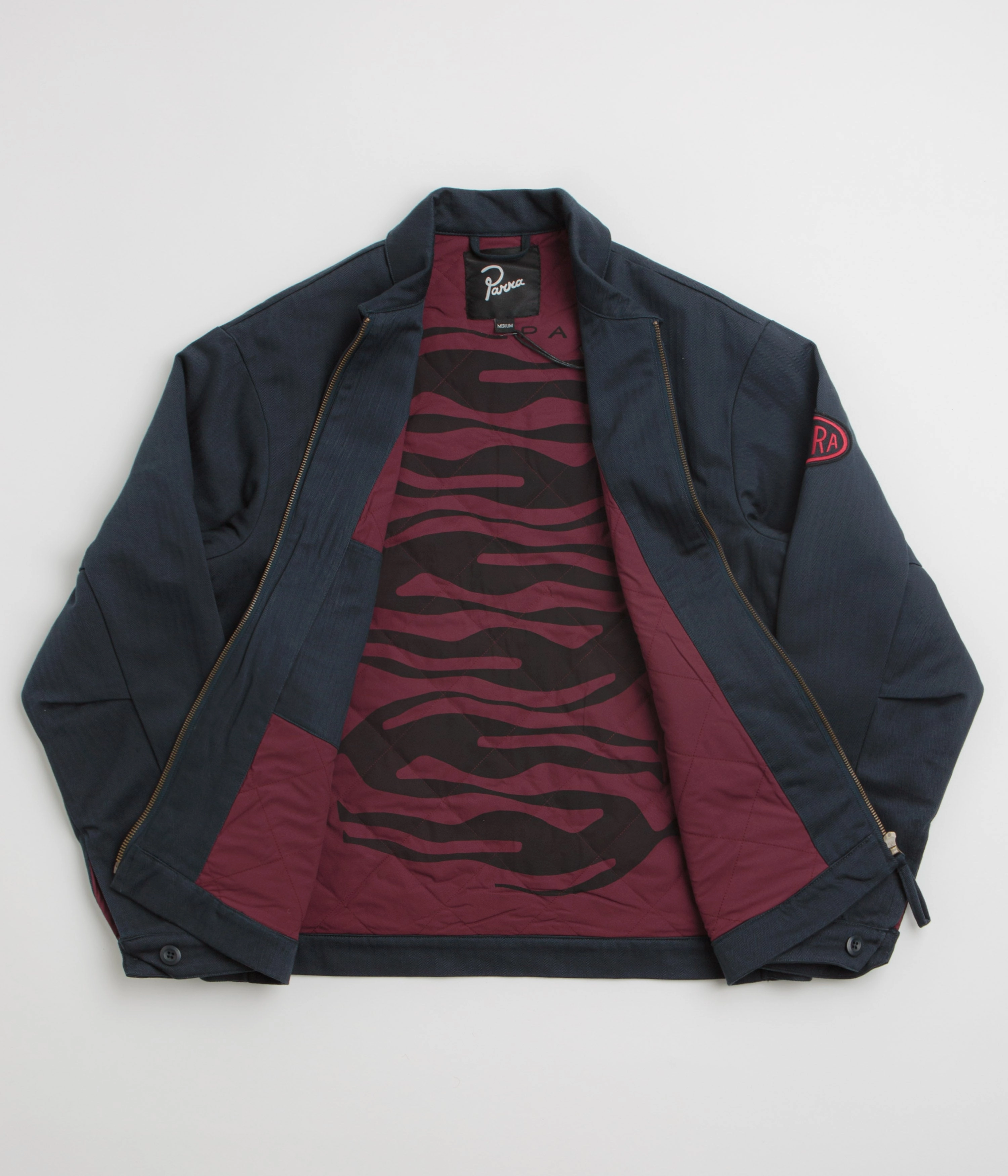 Sport Function Hood Included by Parra Pumping Gas Jacket - Navy Blue