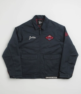 Sign Travel Fashion by Parra Pumping Gas Jacket - Navy Blue