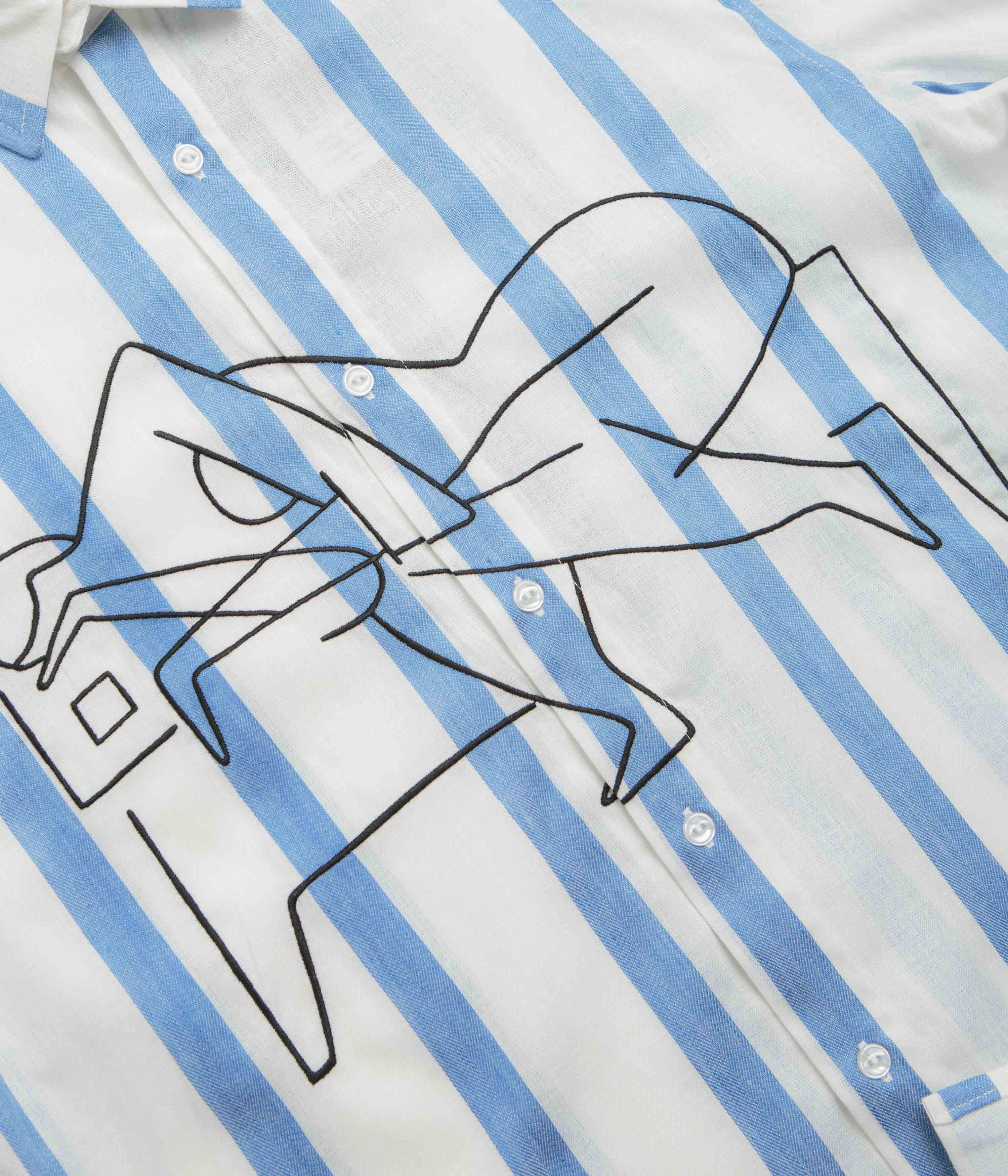 by Parra Sleep Now Short Sleeve Shirt - Blue Sophisticated Look