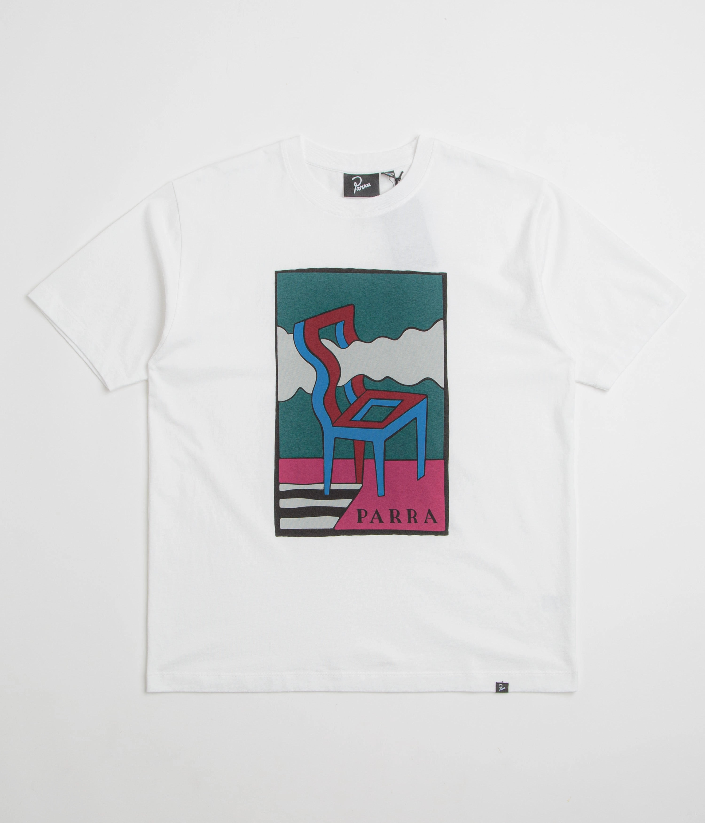 by Parra Smoke Chair T-Shirt - White Trendy Comfort Airflow Ventilation