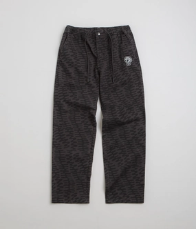 by Parra Stitched Skull Pants - Washed Grey All Season Trendy Style