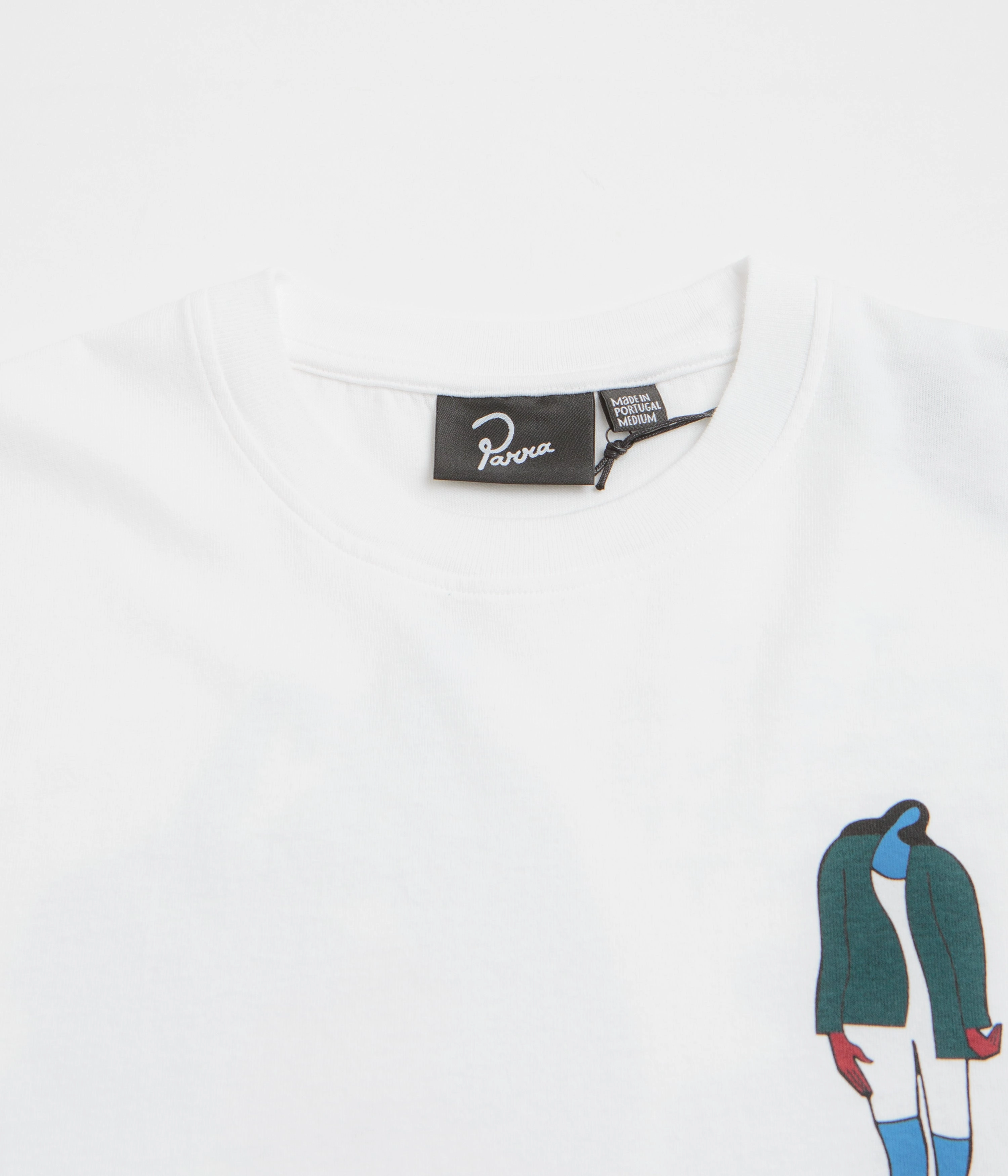 Timeless Layer Sporty Comfort Wear by Parra The Broken Door T-Shirt - White