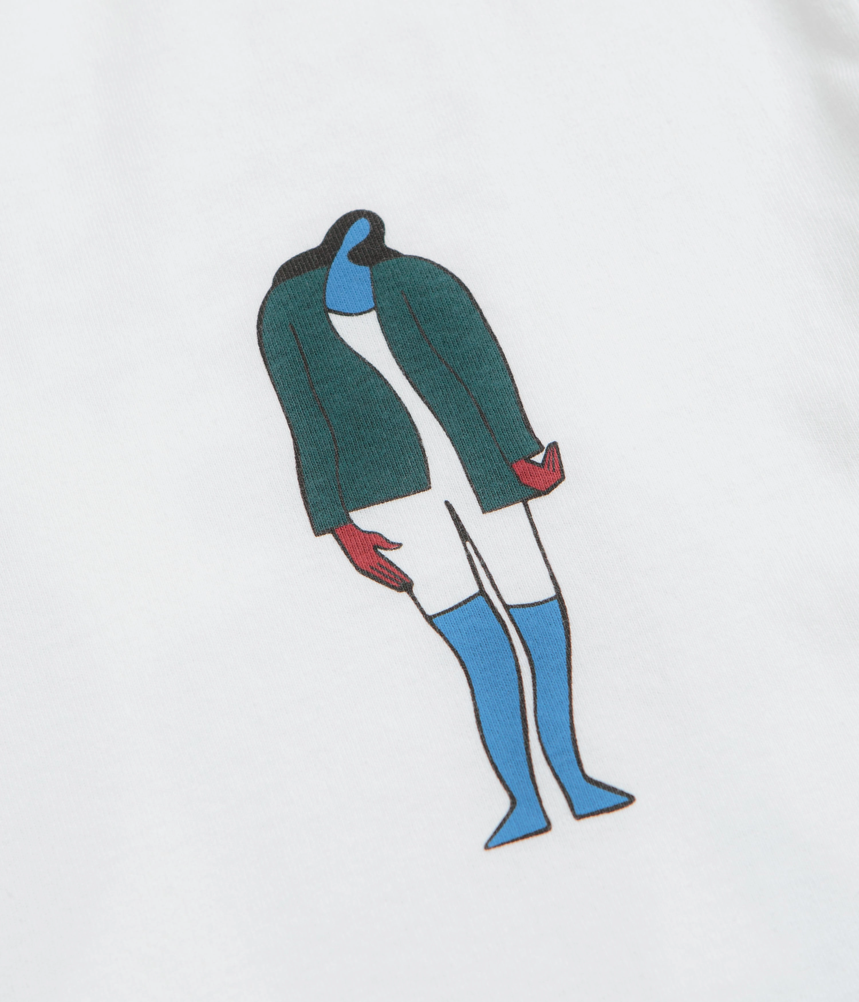 by Parra The Broken Door T-Shirt - White No Shrink Fabric Reinforced Shoulder