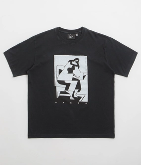 by Parra The Confession T-Shirt - Washed Black Bohemian Seasonal Casual