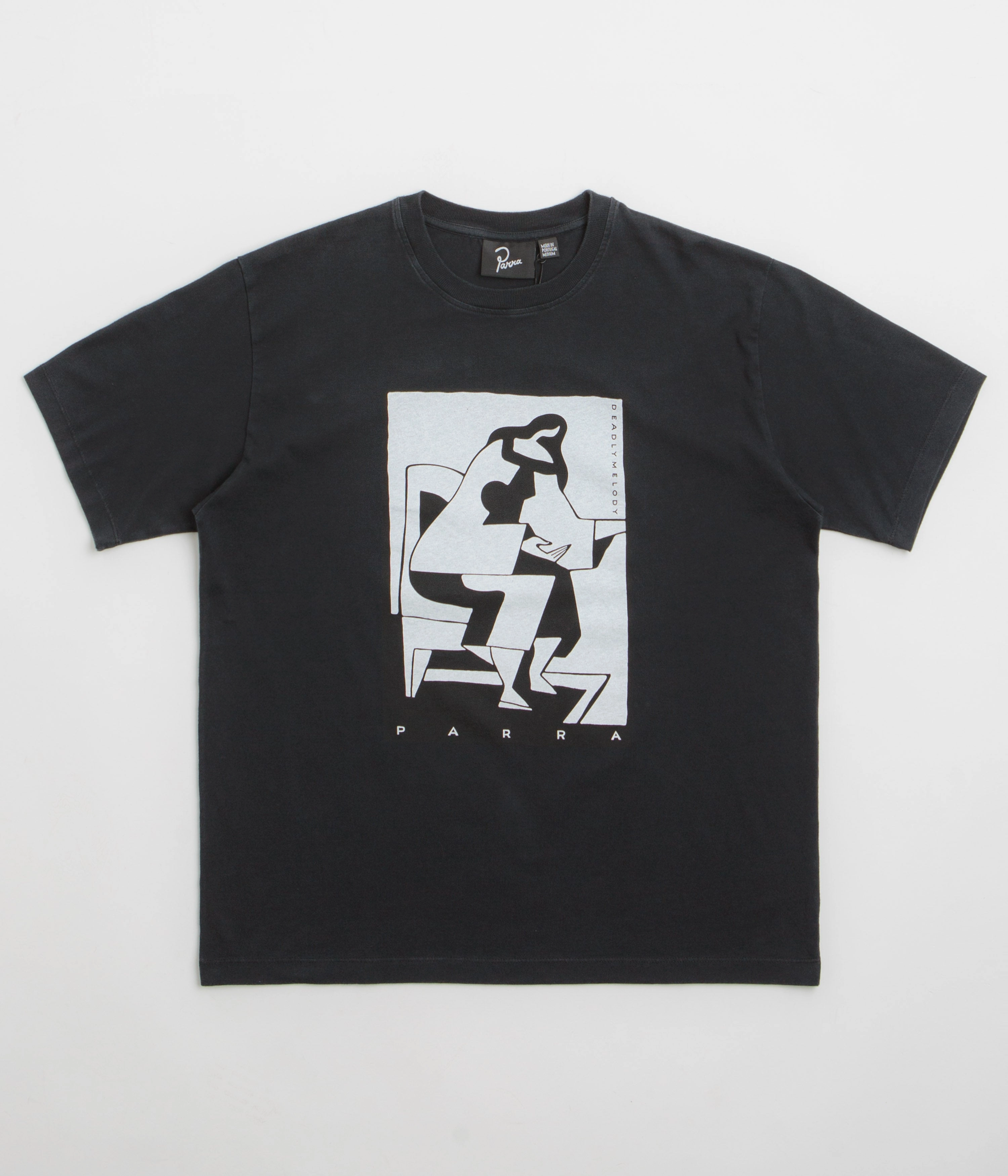 by Parra The Confession T-Shirt - Washed Black Bohemian Seasonal Casual