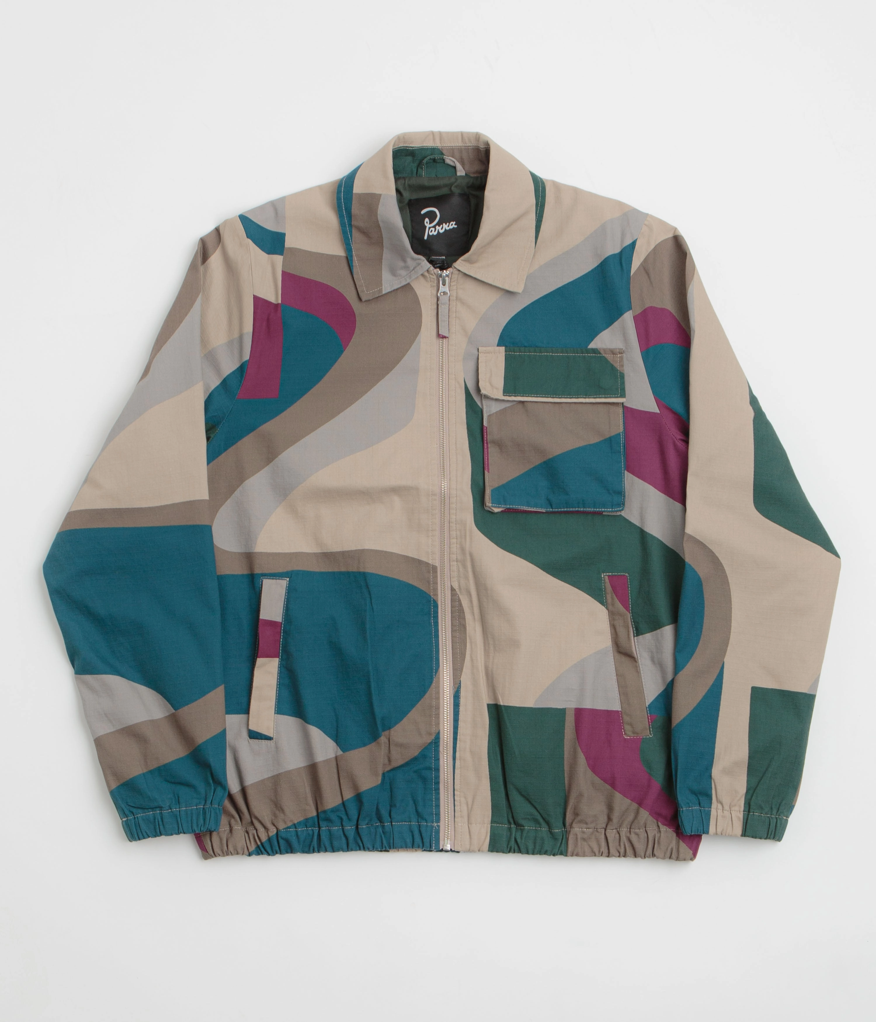 Light Layer Multi Pocket Style by Parra The Wall Camo Jacket - Sand