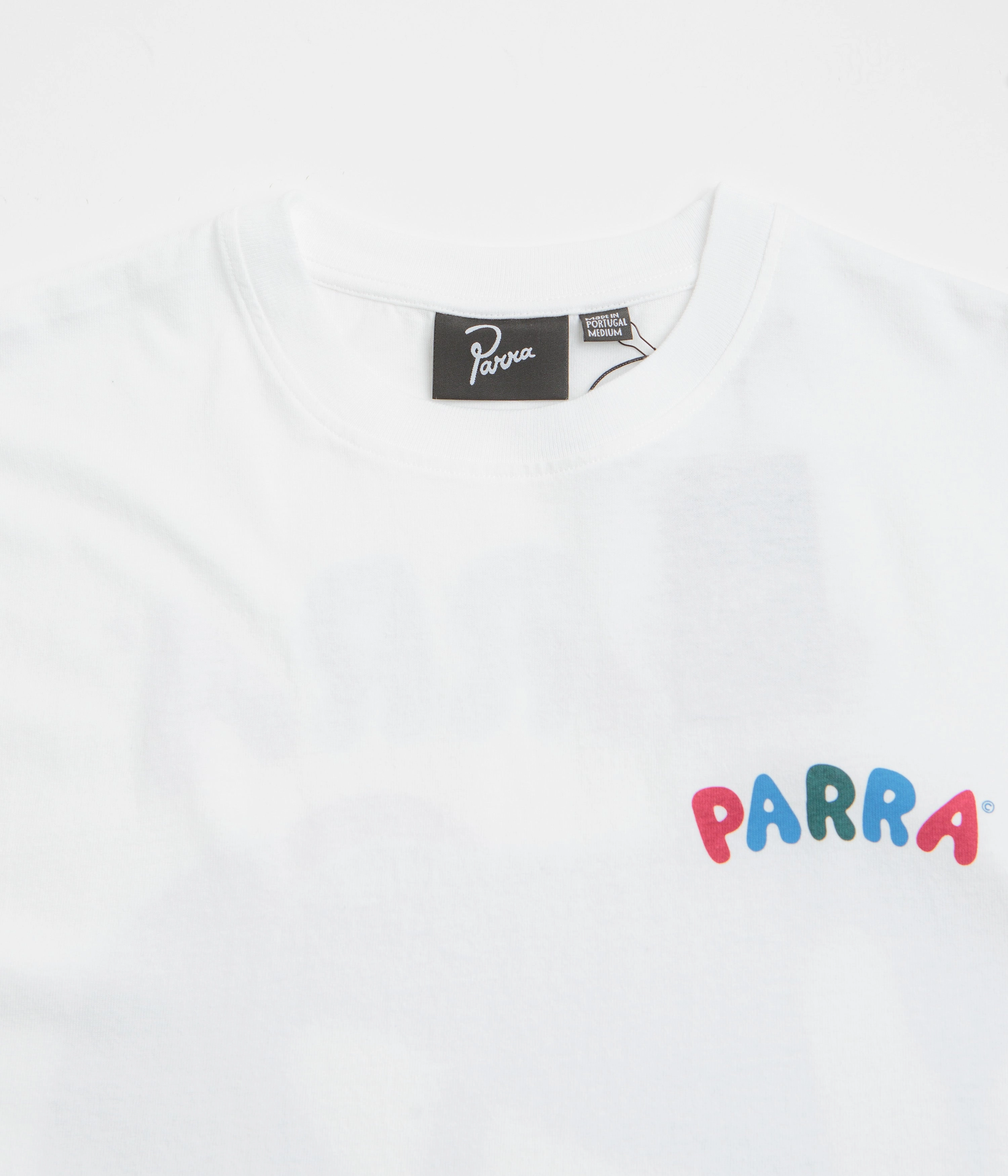 Stretchable NoSideSeams by Parra This Damn Chair T-Shirt - White