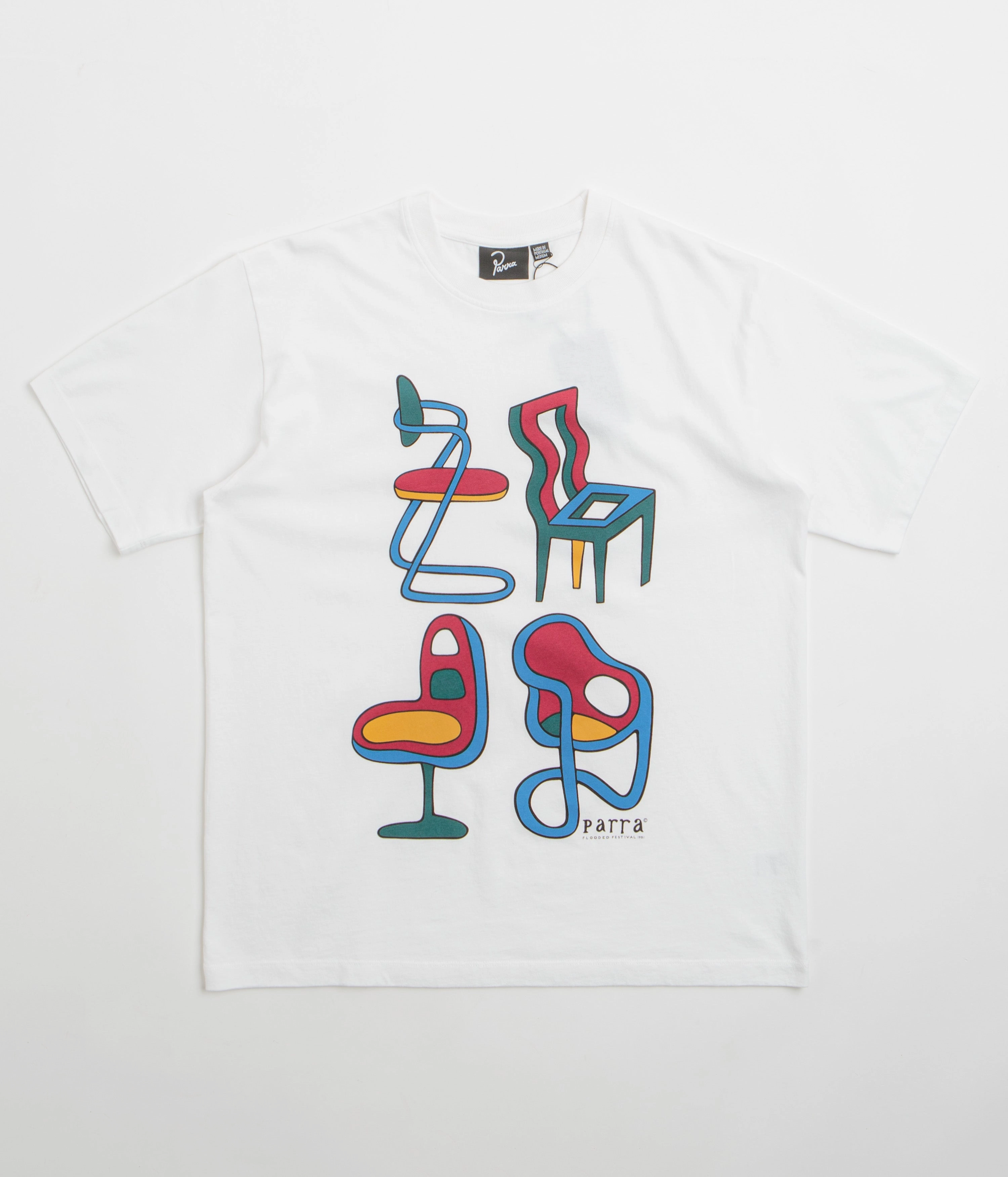 by Parra Unreasonable Chairs T-Shirt - White Holiday Outfit Style