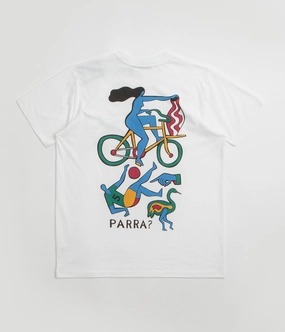 StretchComfortWeave by Parra Vase Delivery T-Shirt - White