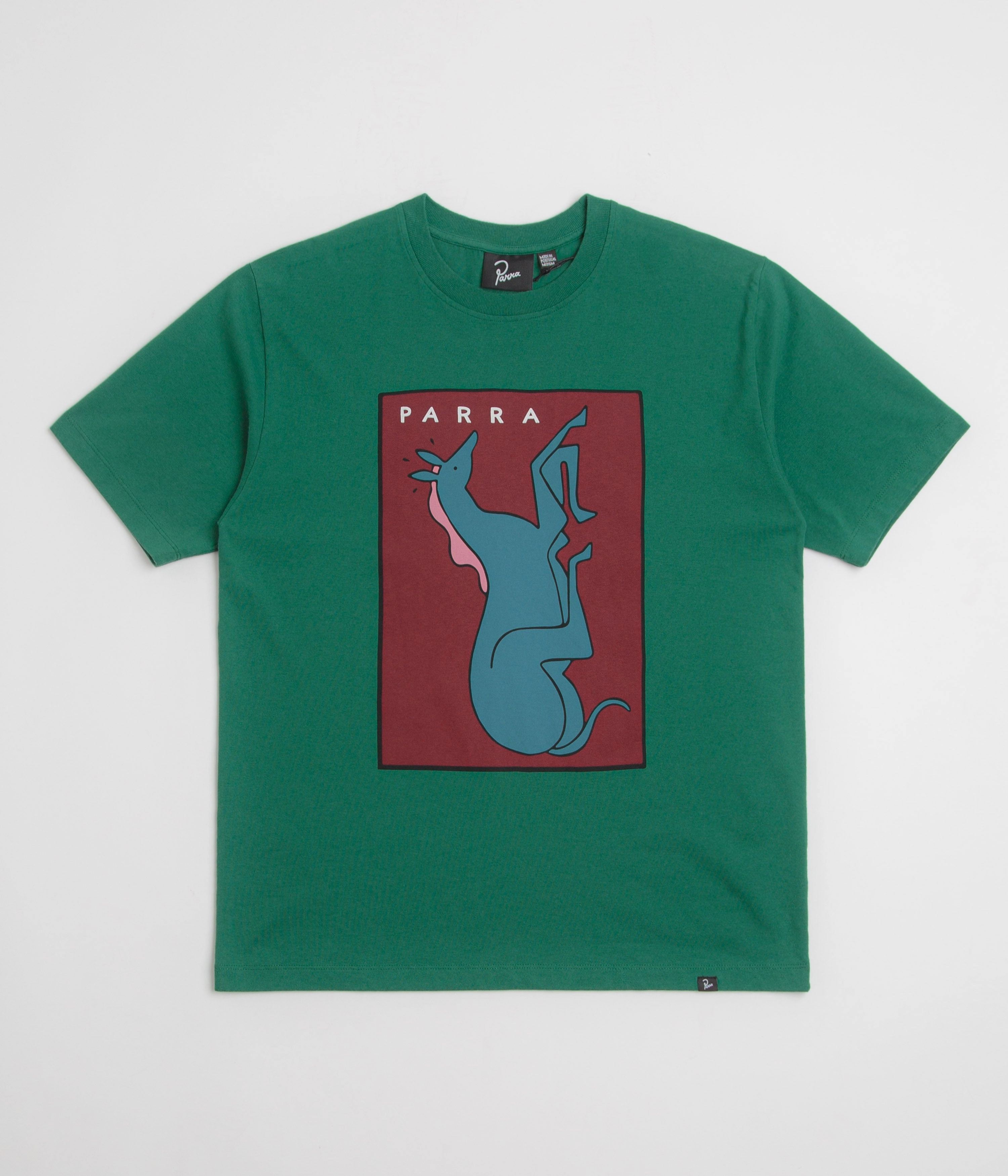 by Parra Vertical Horse T-Shirt - Green Perfect Layer Minimalist Design