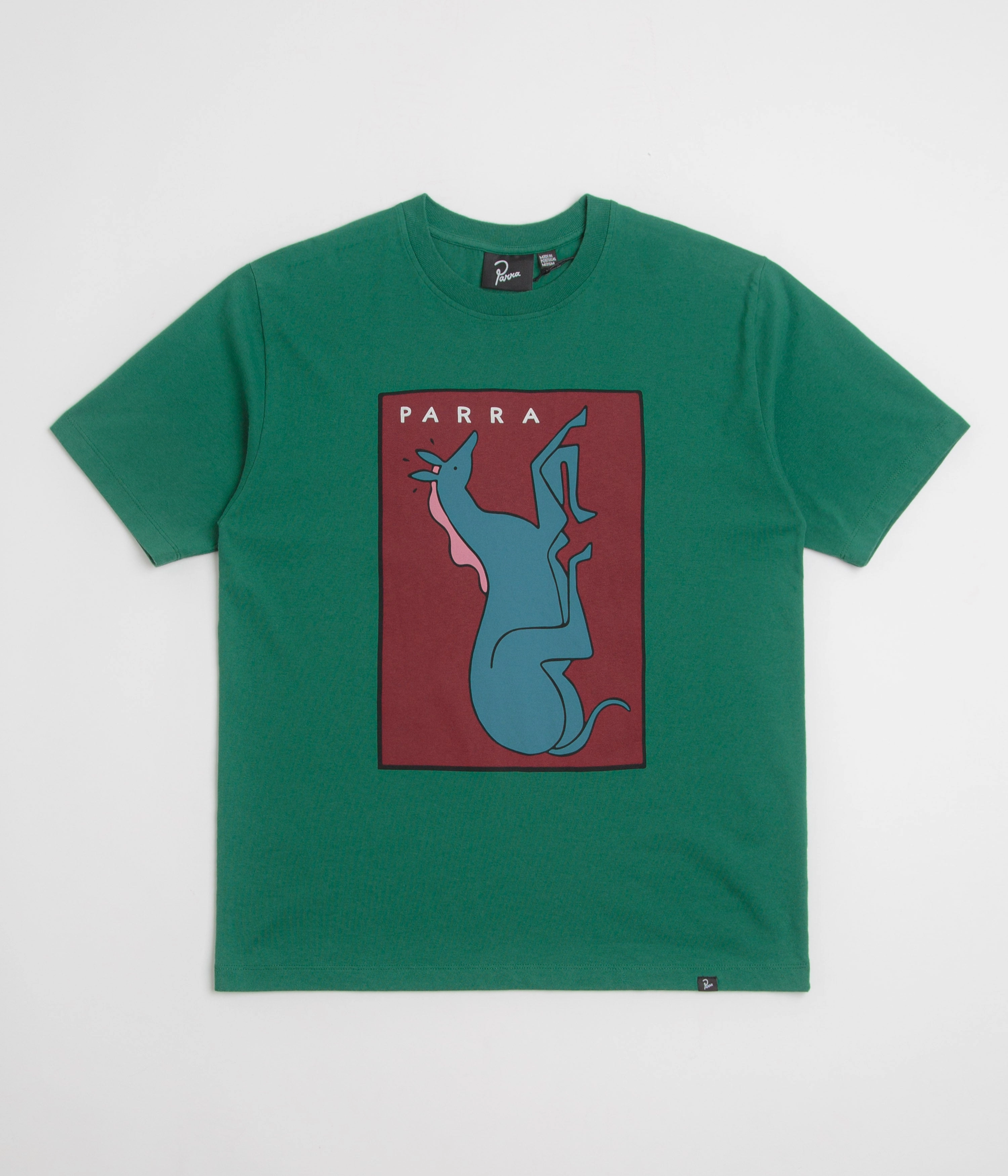 by Parra Vertical Horse T-Shirt - Green High-Quality Fabric