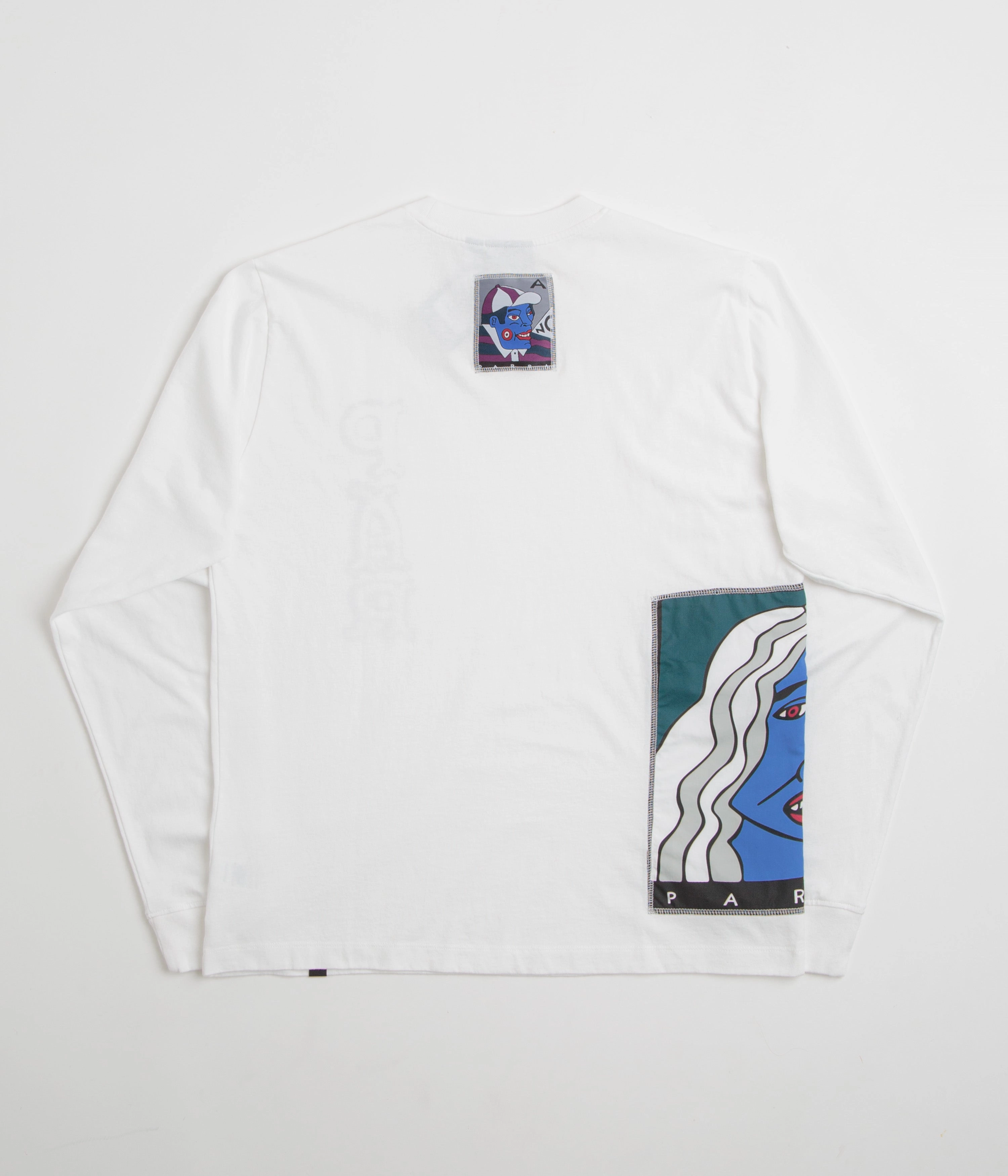 Plus Size by Parra Your Face Long Sleeve T-Shirt - White